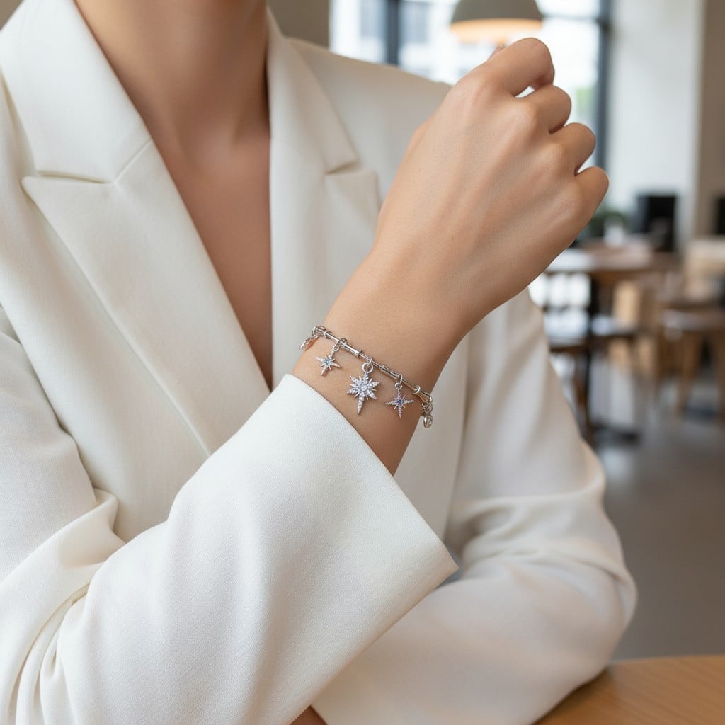 Kutup Yıldızı Taşlı Bileklik