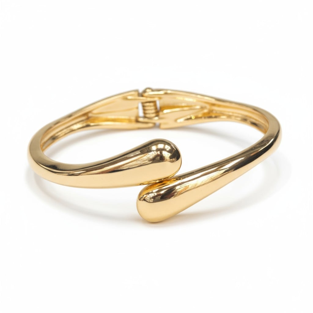 Altın Damla Kelepçe Bilezik