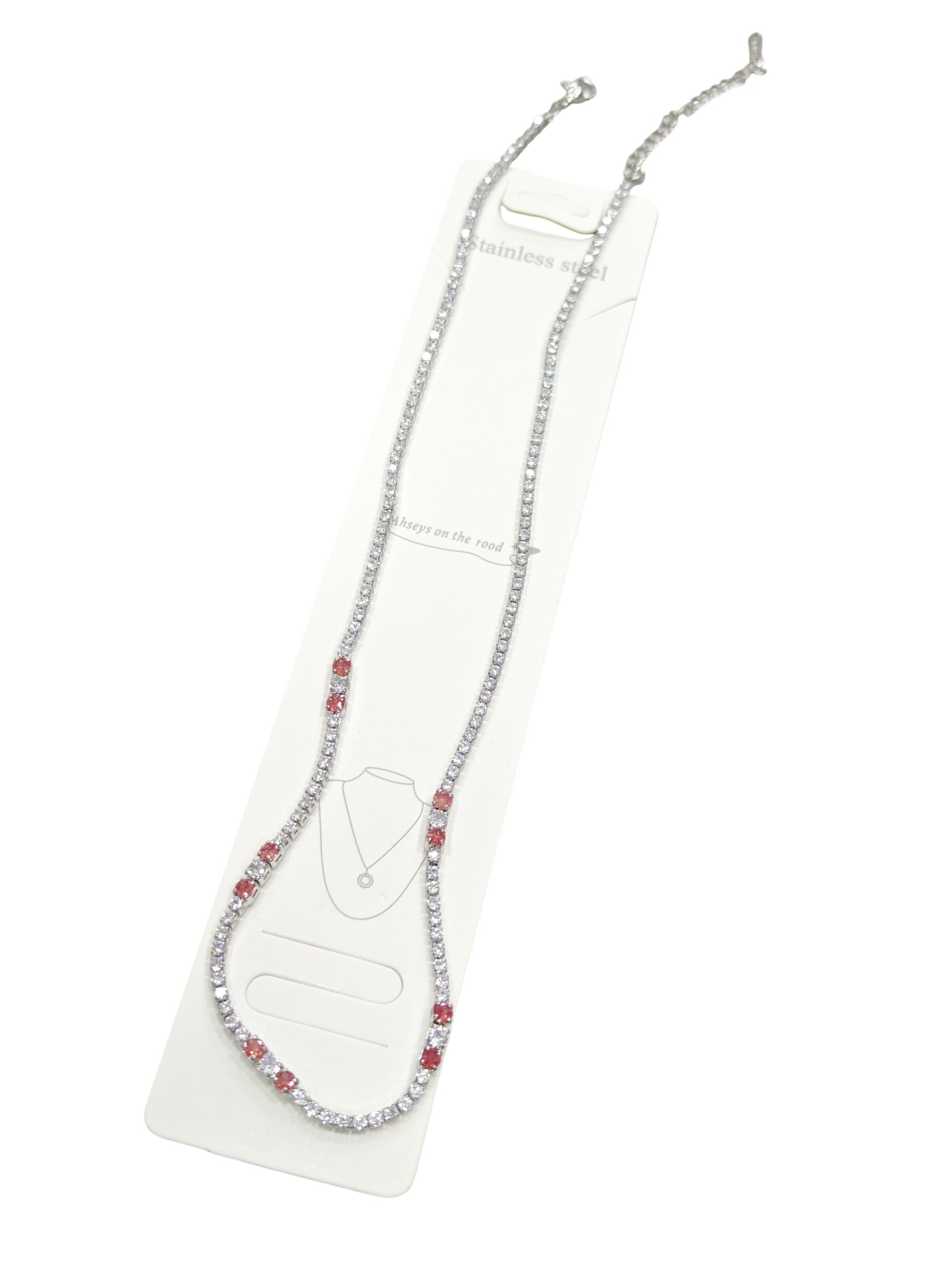 Kırmızı Taşlı Suyolu Kolye