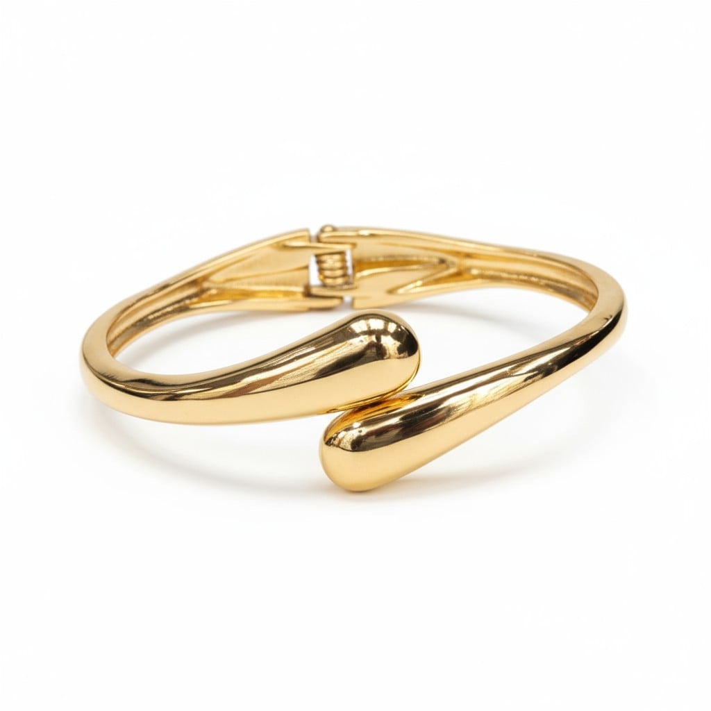 Altın Damla Kelepçe Bilezik