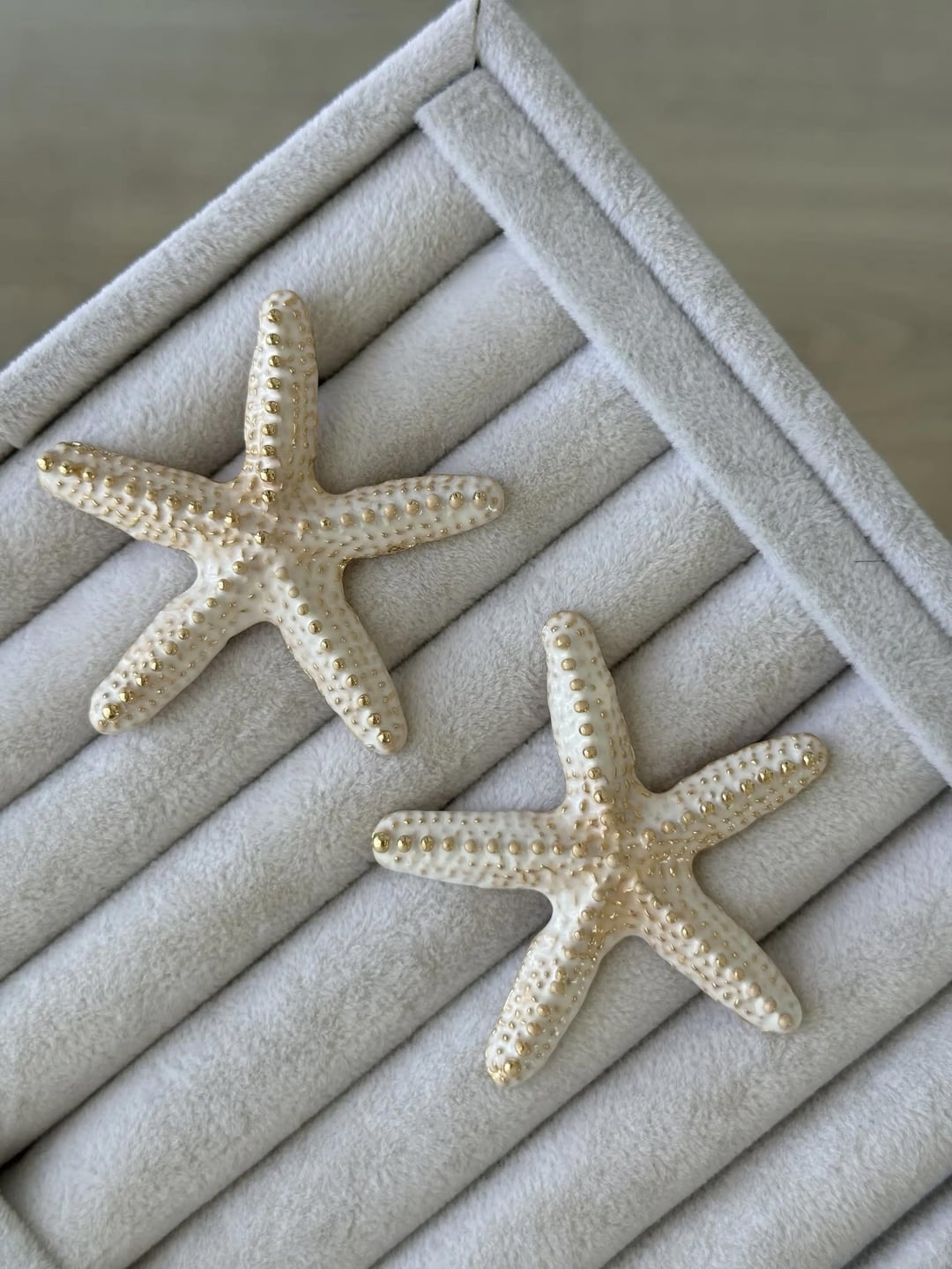 Deniz Yıldızı Küpe  - Beyaz