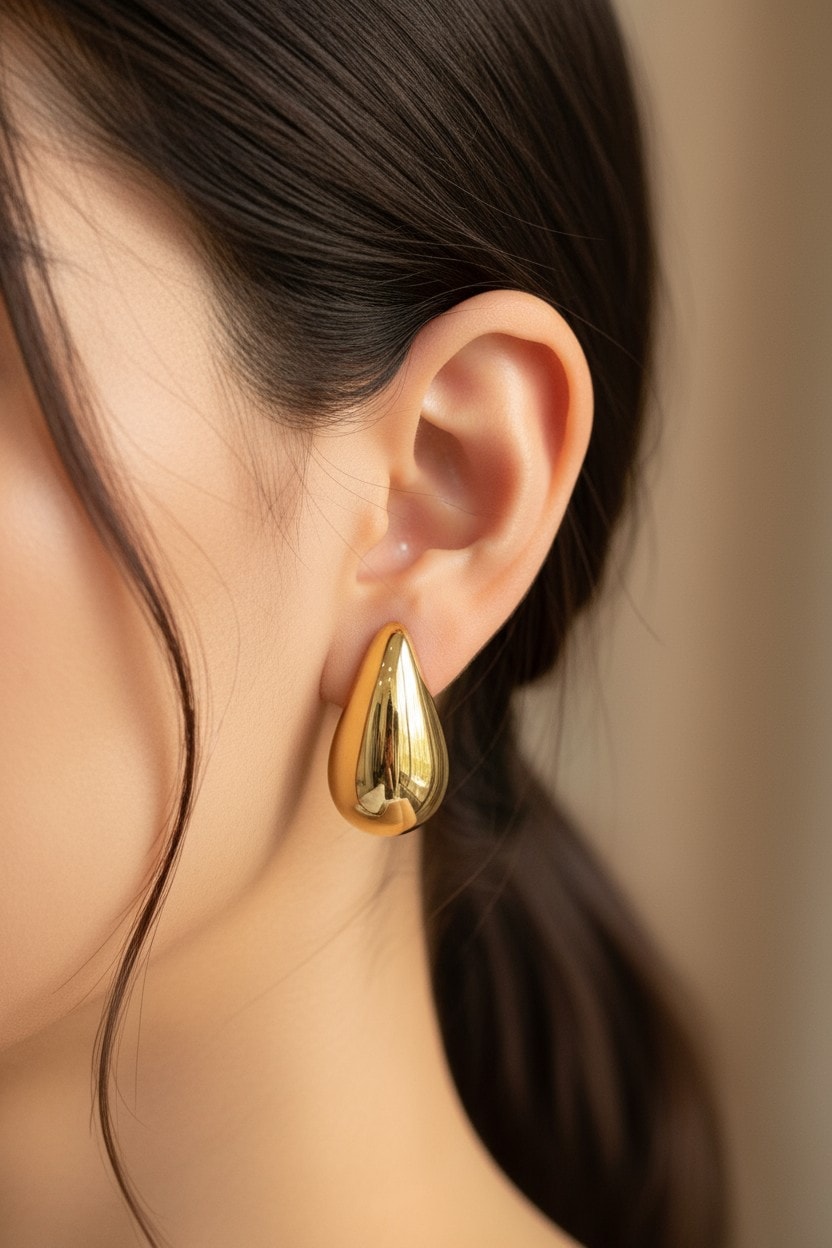 Bottega Damla Küpe - Gold