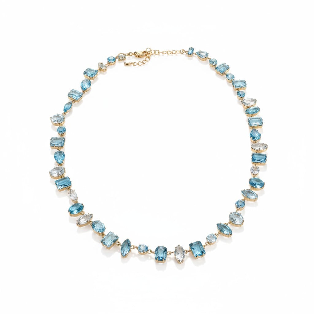 Özel Tasarım Taşlı Kolye - Turkuaz