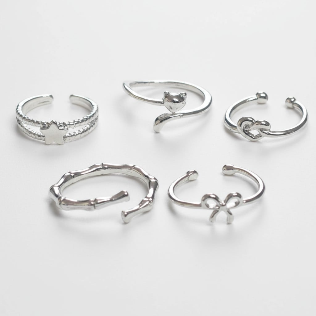 Ayarlanabilir 5'li Yüzük Seti
