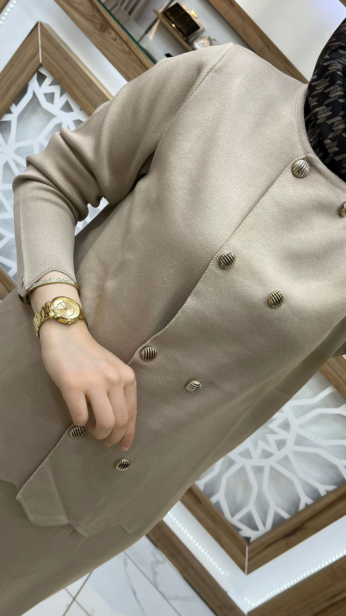 Çift Düğmeli Etekli Takım armn 25YTD6118