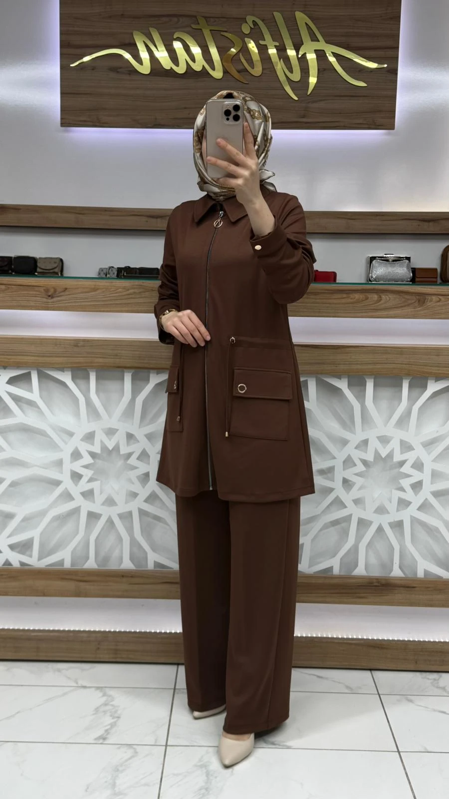 Cep Detaylı Kadın İkili Takım çnrö 2218