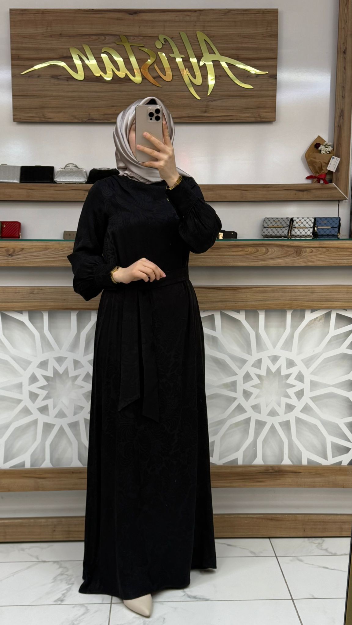 Saten Baskılı Elbise armn 25YT920
