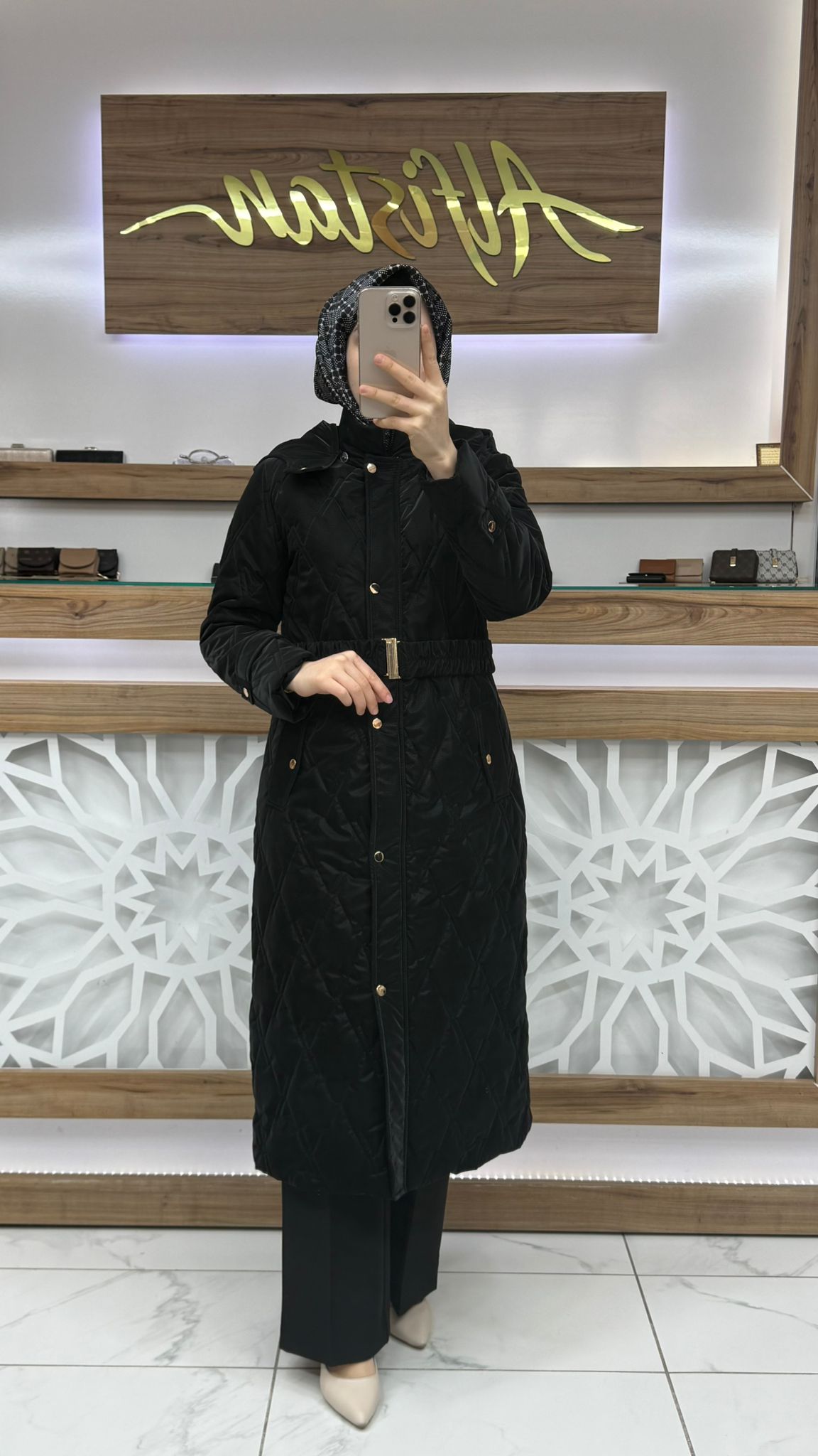 Beli Kemerli Kapitone Şişme Nova Kaban srm 1524
