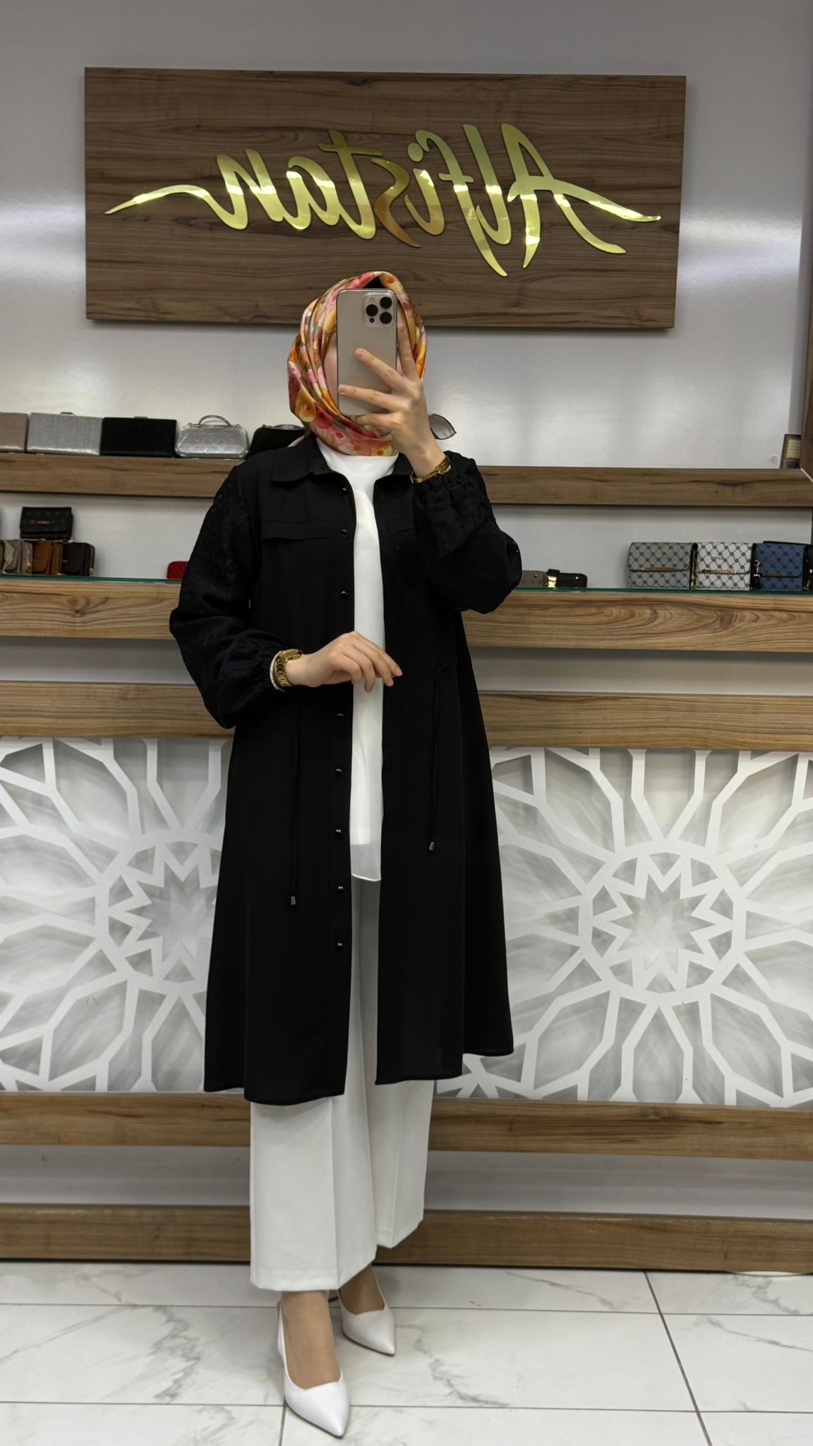 Yakma Jakar Garnili Bağlamalı Giy Çık Tunik SİYAH qtn 2944