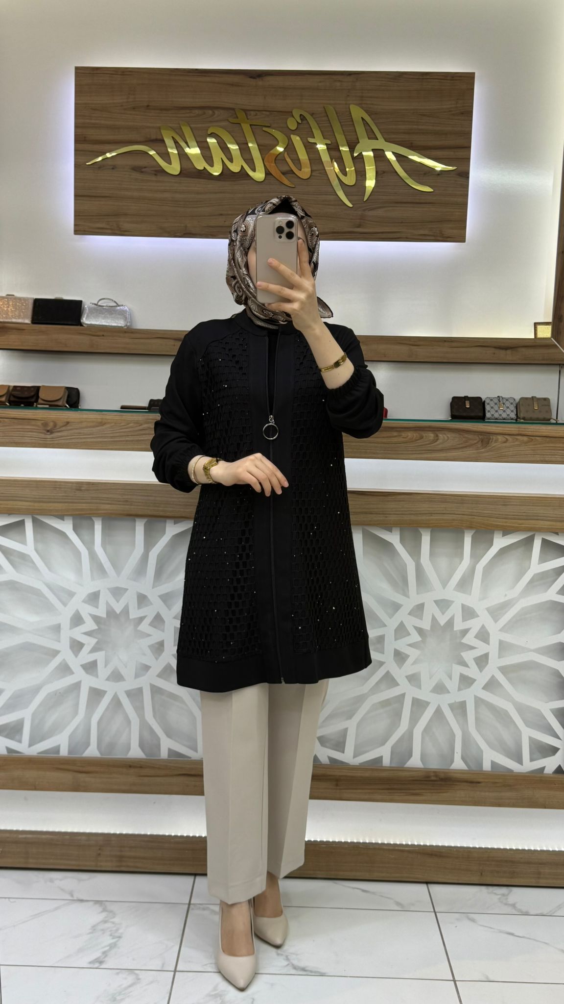  File Detaylı Kadın Ceket SİYAH haya A1651