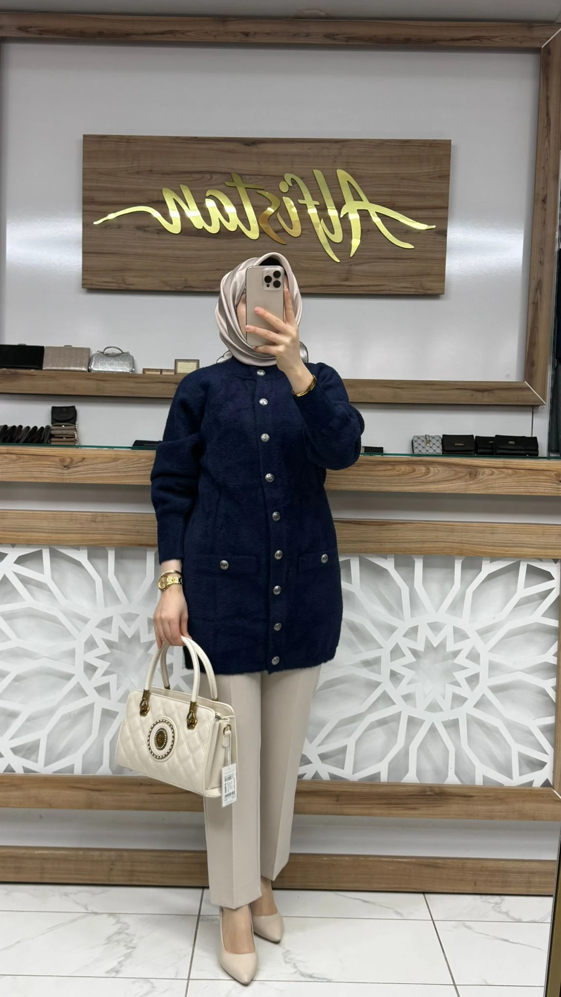 Angora Ceket nuss 26K7008 - lacivert