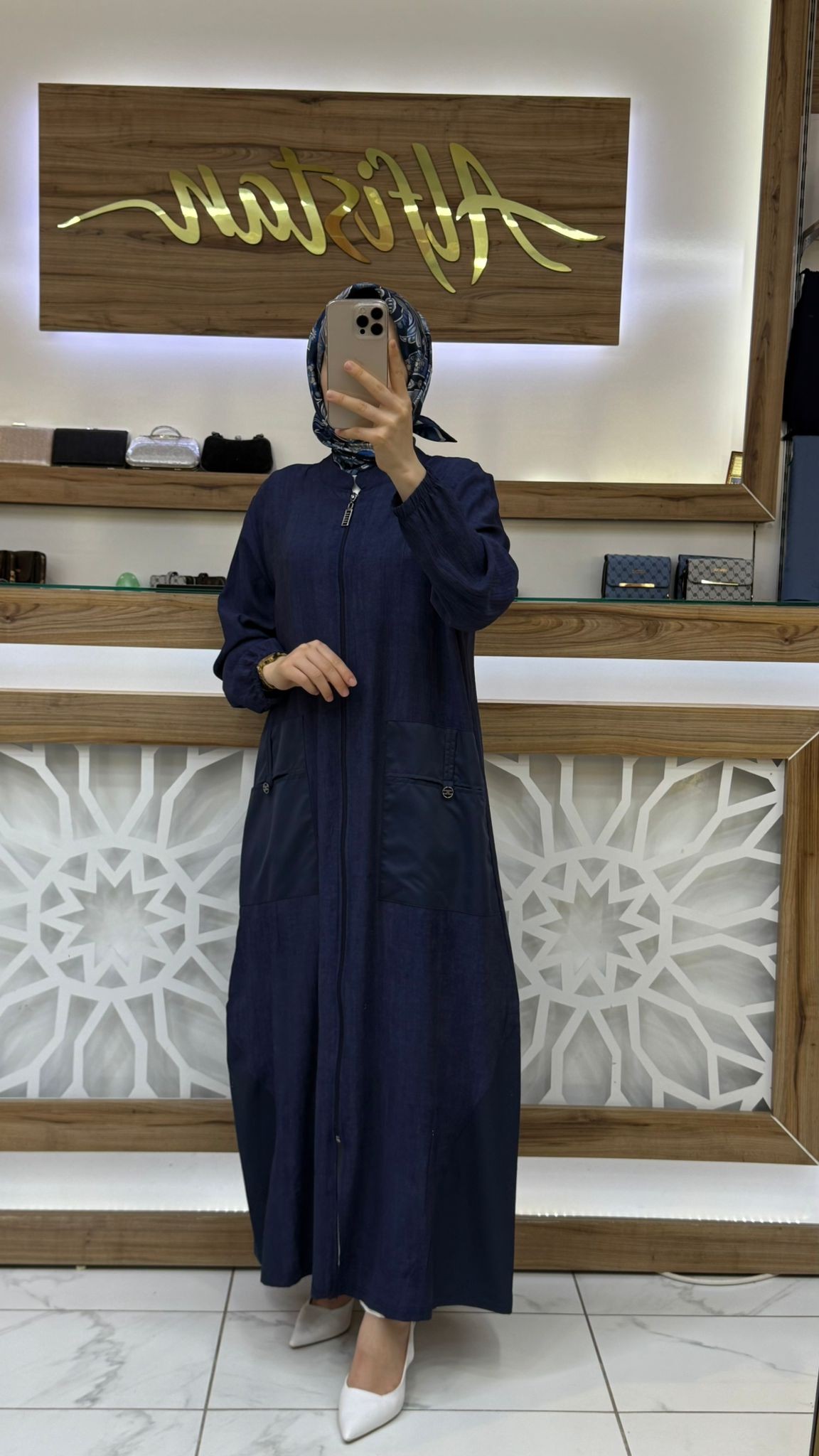 Cep Detaylı Parçalı Garnili Giy Çık efrz 554 - lacivert