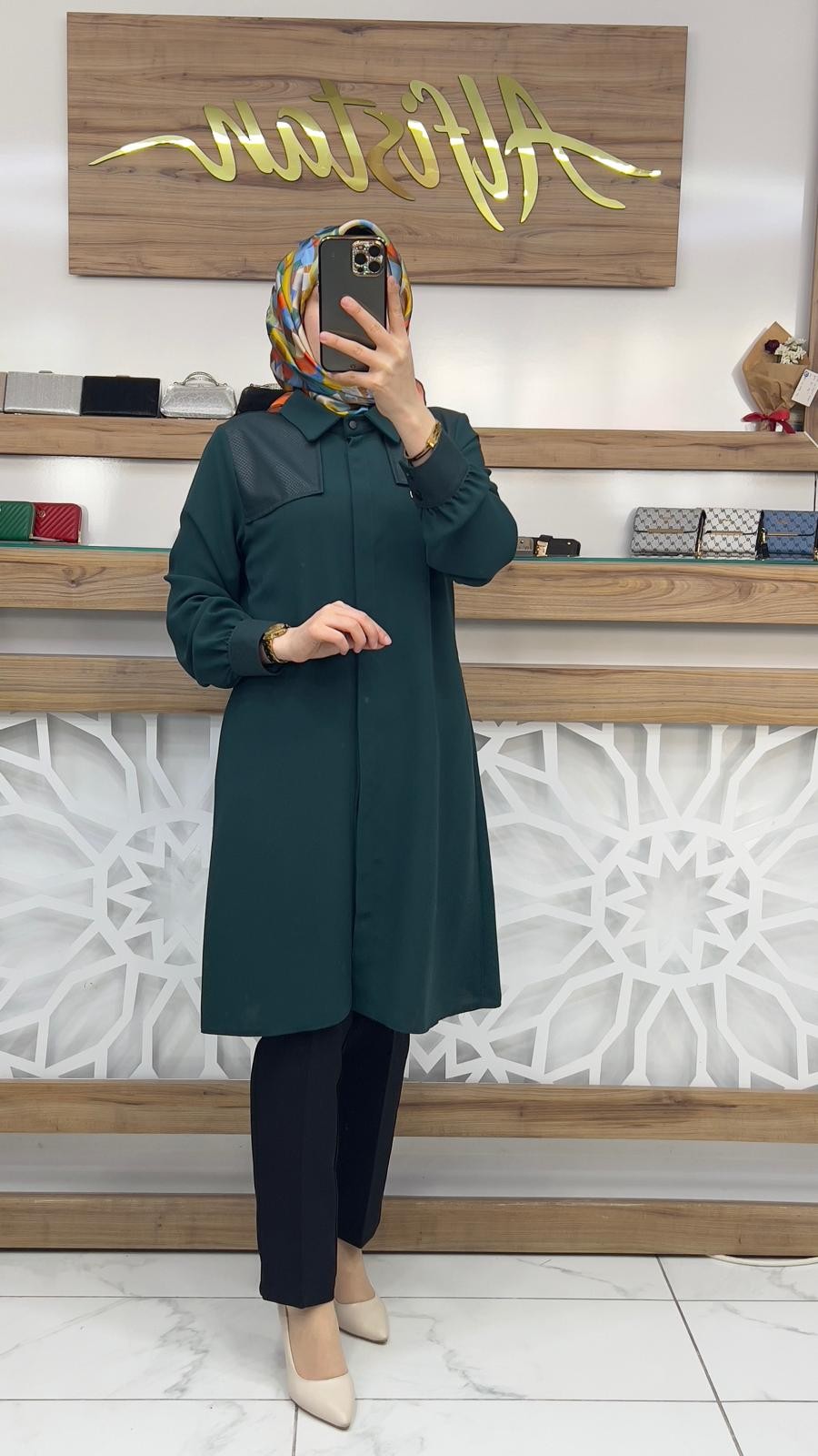 Baskı Dedaylı Tunik  hnnr 1115