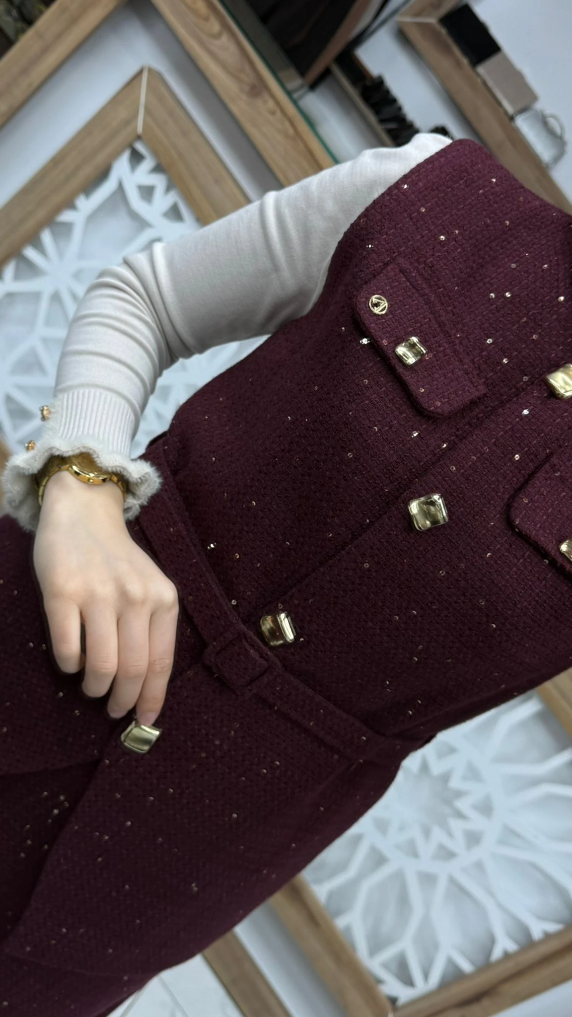 Yelekli Tüvit İkili Bayan Takım arm 25KT688