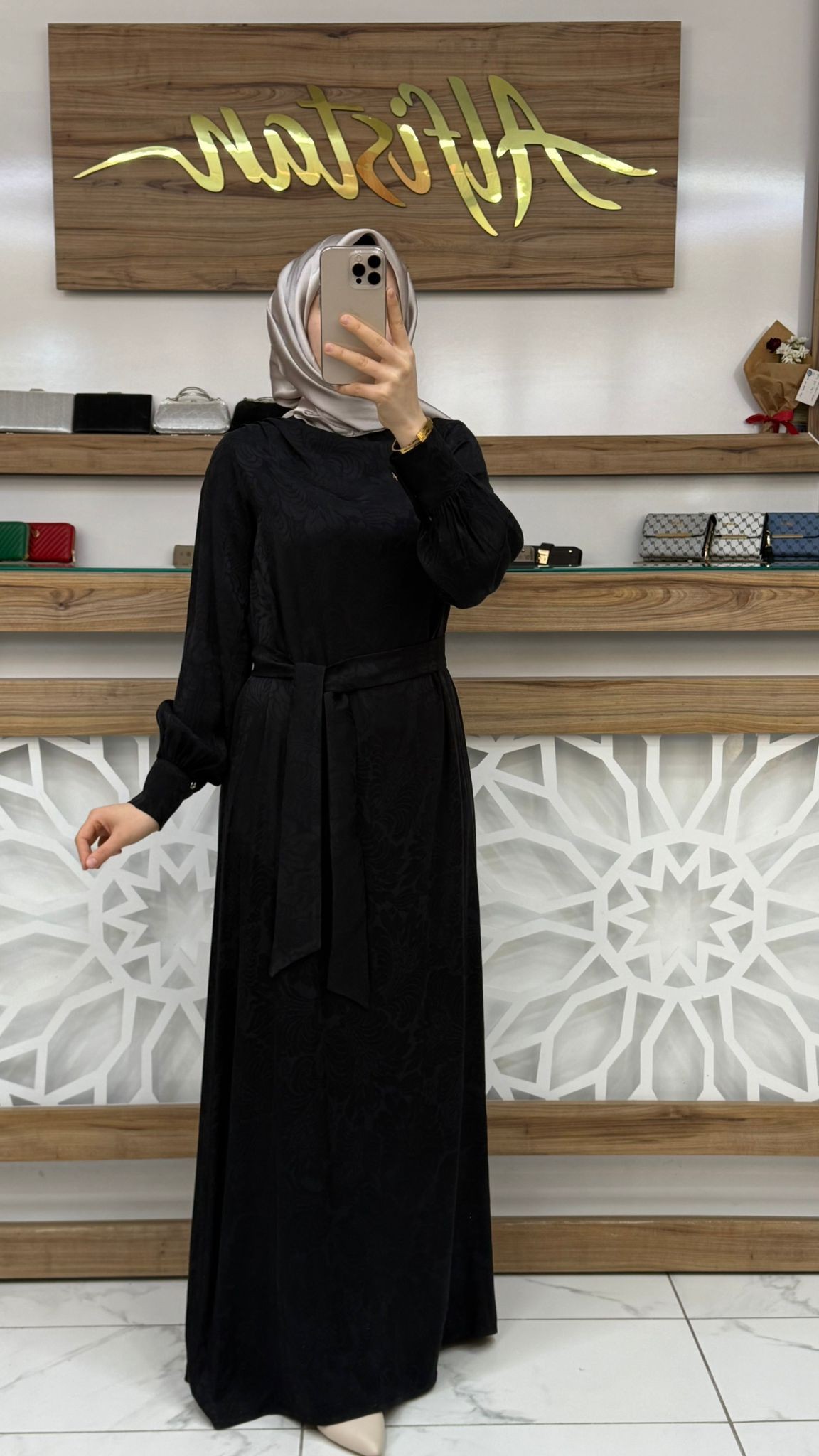 Saten Baskılı Elbise armn 25YT920