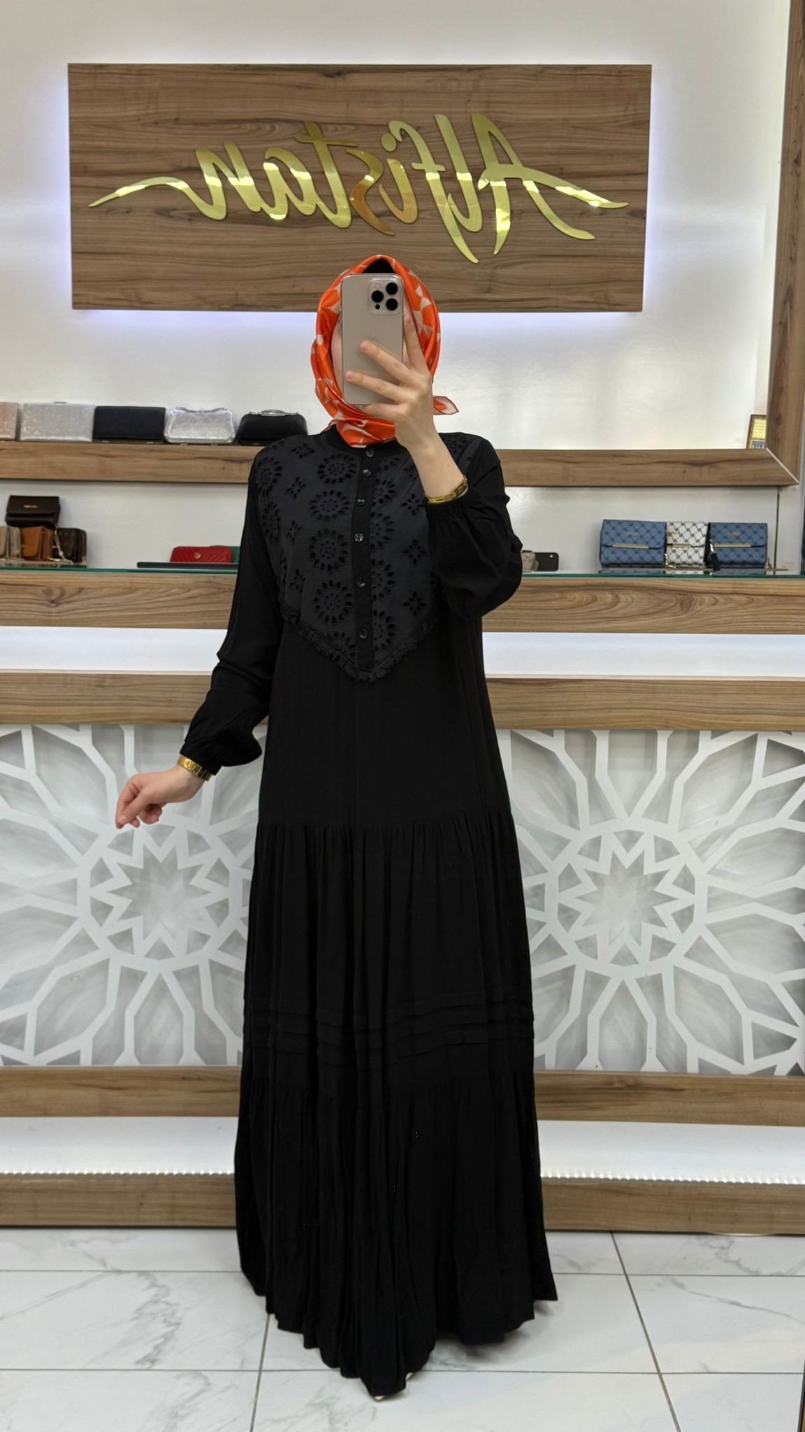 Fisto Detaylı Viskon Elbise 438