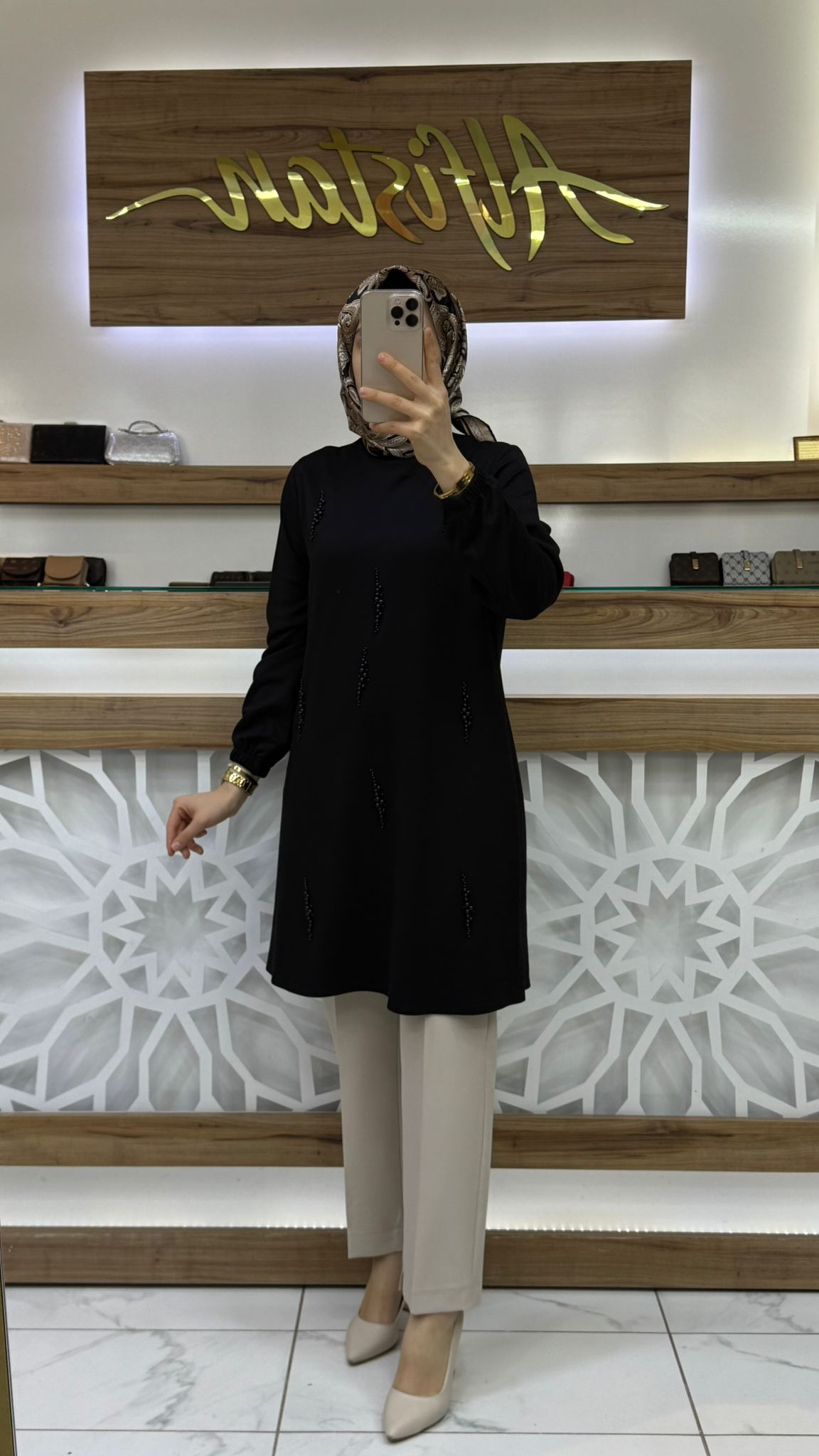 İnci Detaylı Tunik haya A1626
