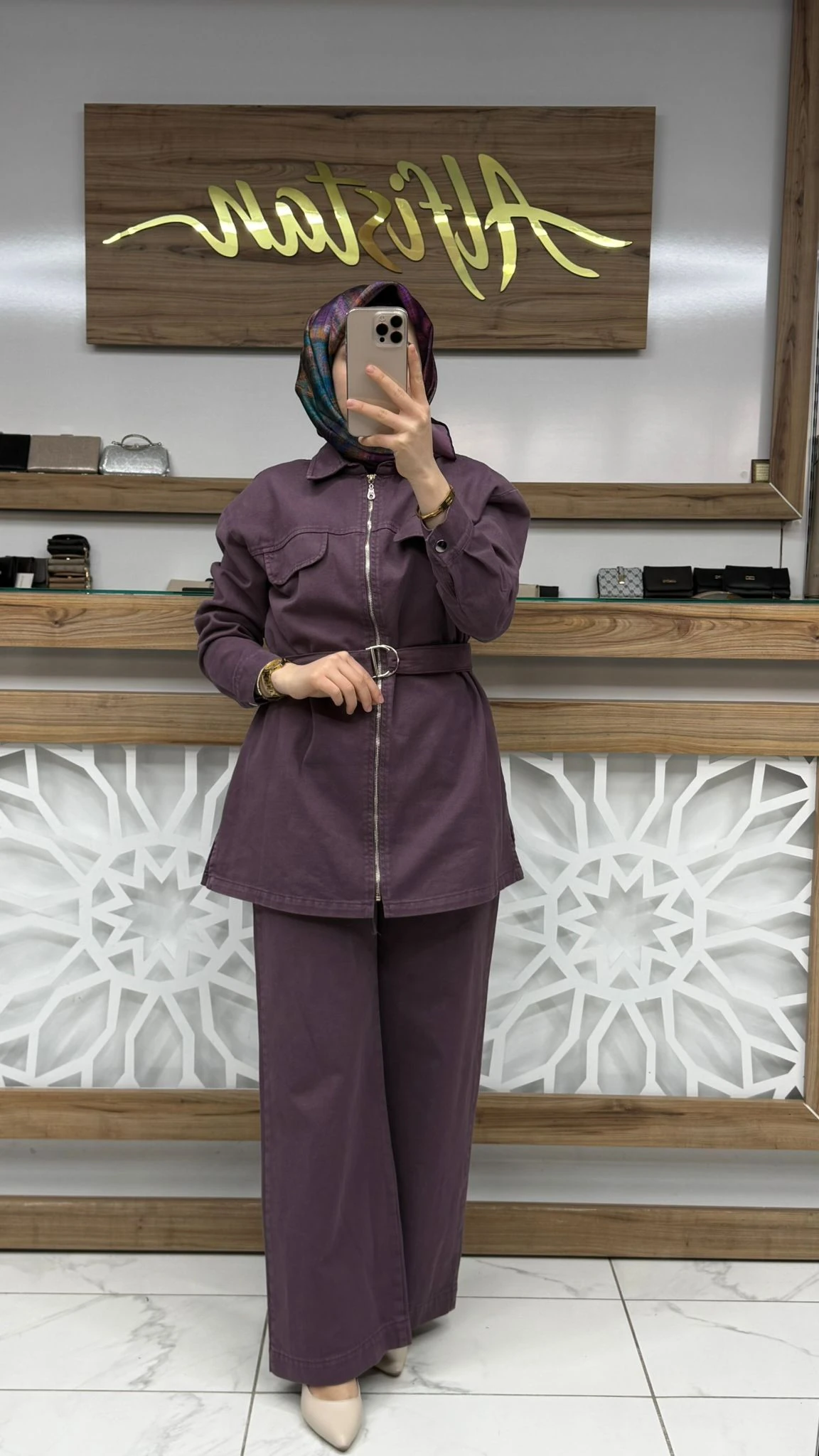 Tensel Kadın İkili Takım mgzn  7424 - Mürdüm