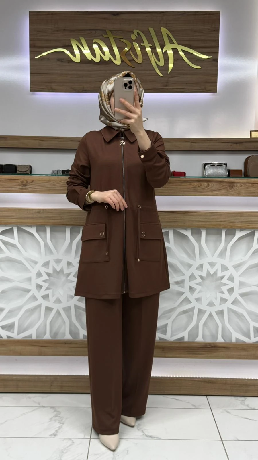 Cep Detaylı Kadın İkili Takım çnrö 2218