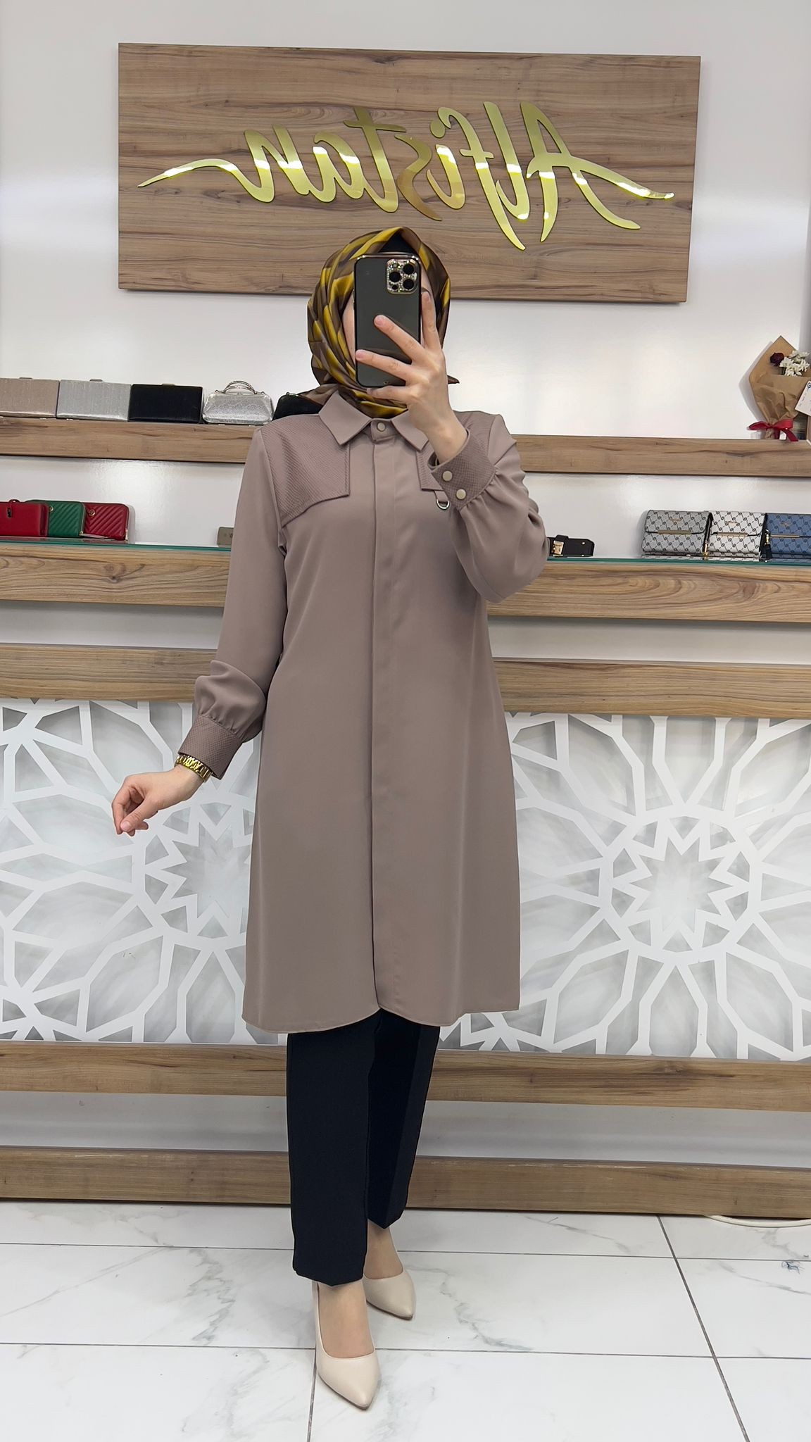 Baskı Dedaylı Tunik  hnnr 1115