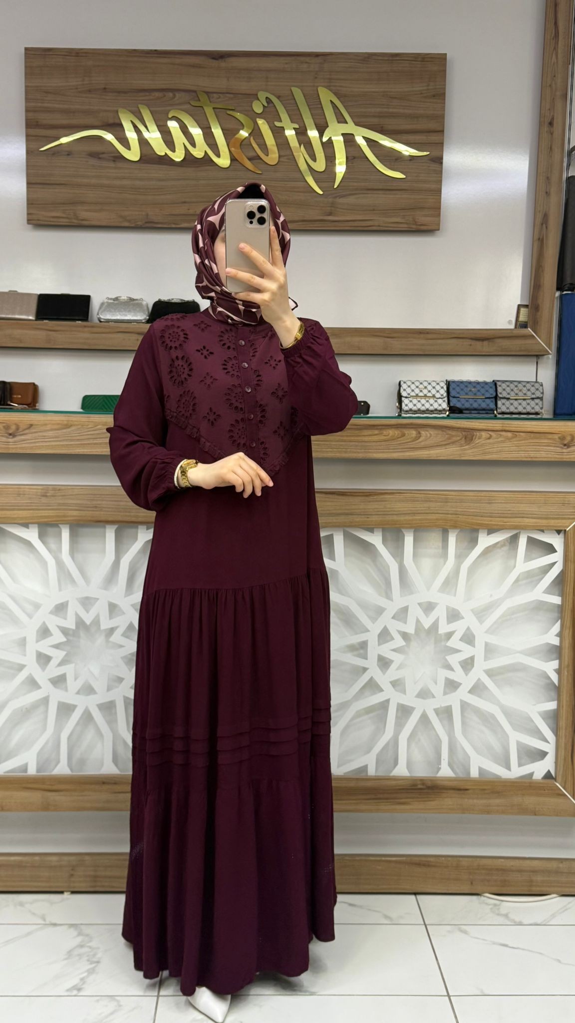 Fisto Detaylı Viskon Elbise 438
