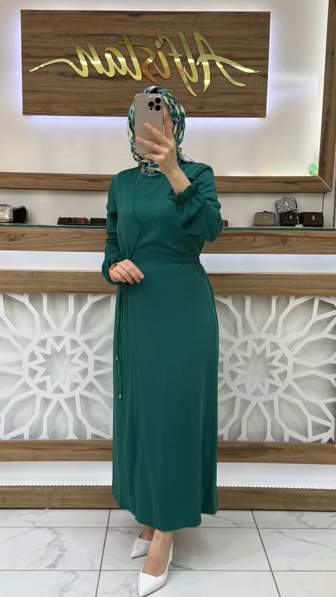 Bağlamalı Kadın Tesettür Elbise armn 25YT944 