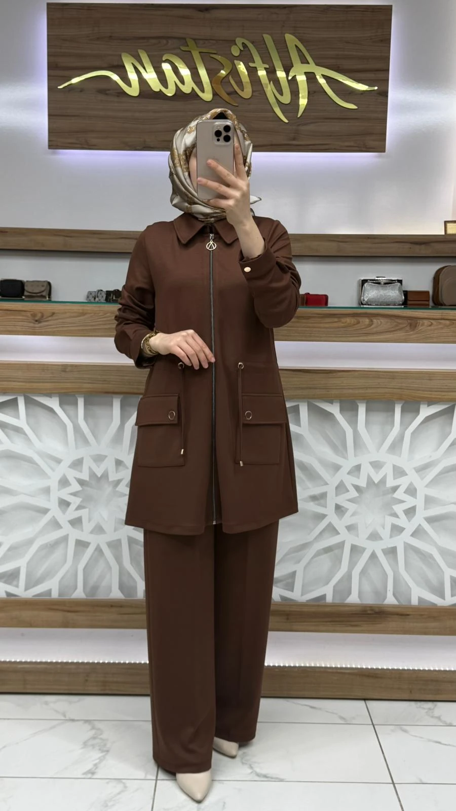 Cep Detaylı Kadın İkili Takım çnrö 2218