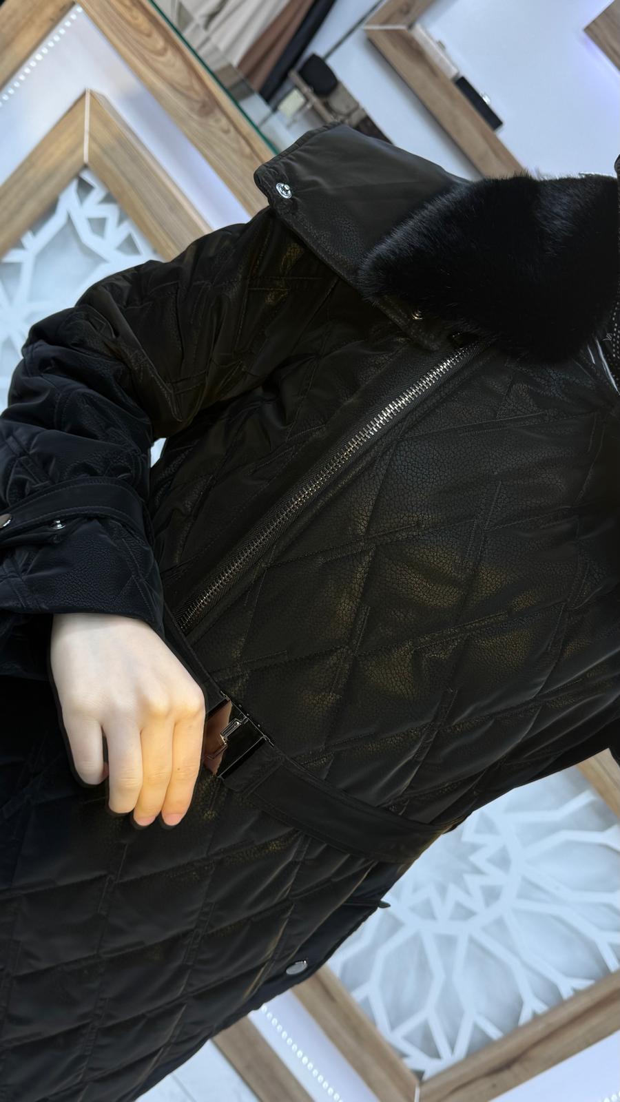 Kürk Yaka Kapitone Mont ZÜHRE 13867