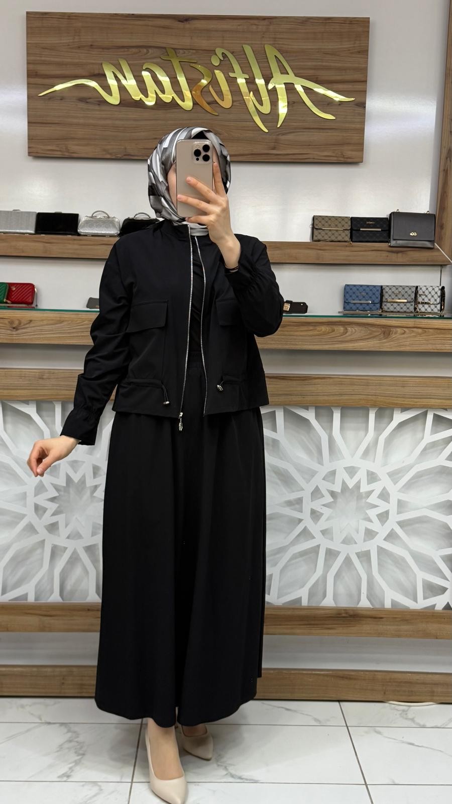 Cep Detaylı  Etekli İkİli Takım armn 25YT659