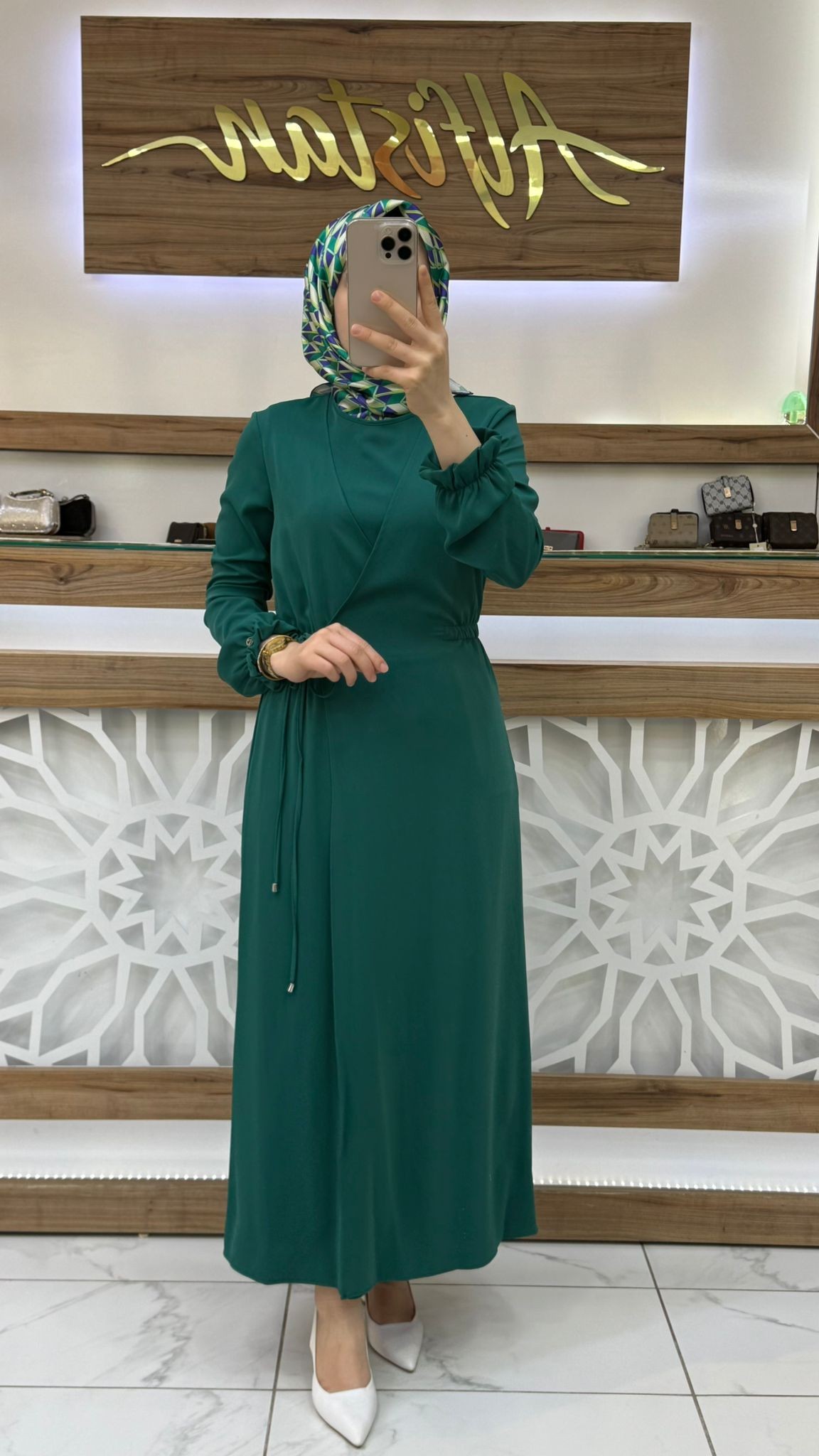 Bağlamalı Kadın Tesettür Elbise armn 25YT944 