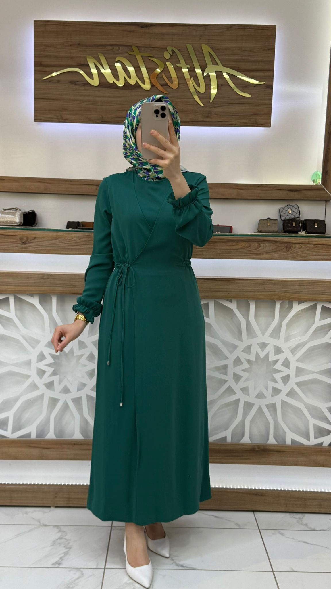 Bağlamalı Kadın Tesettür Elbise armn 25YT944 