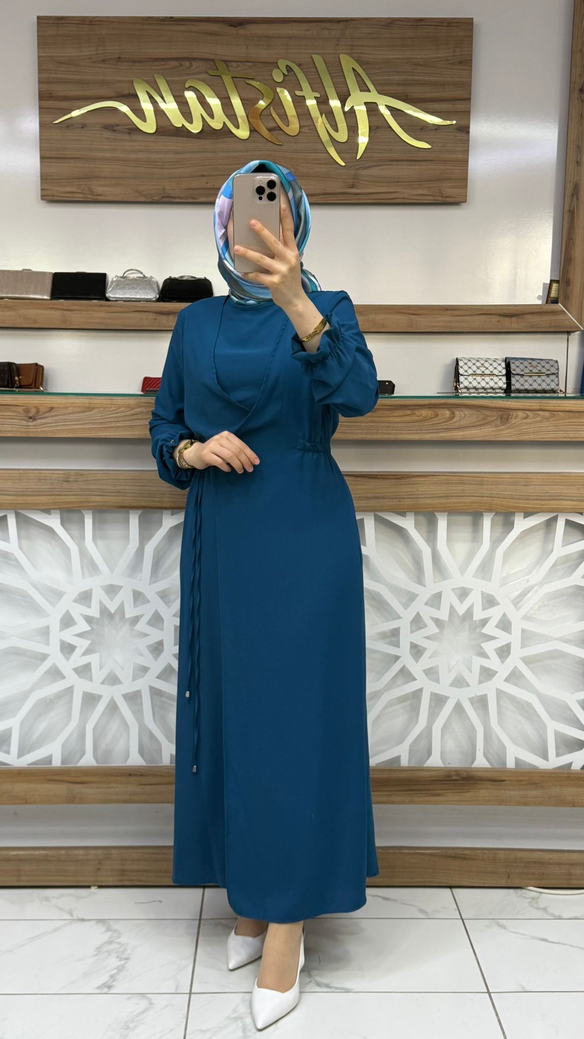 Bağlamalı Kadın Tesettür Elbise armn 25YT944 