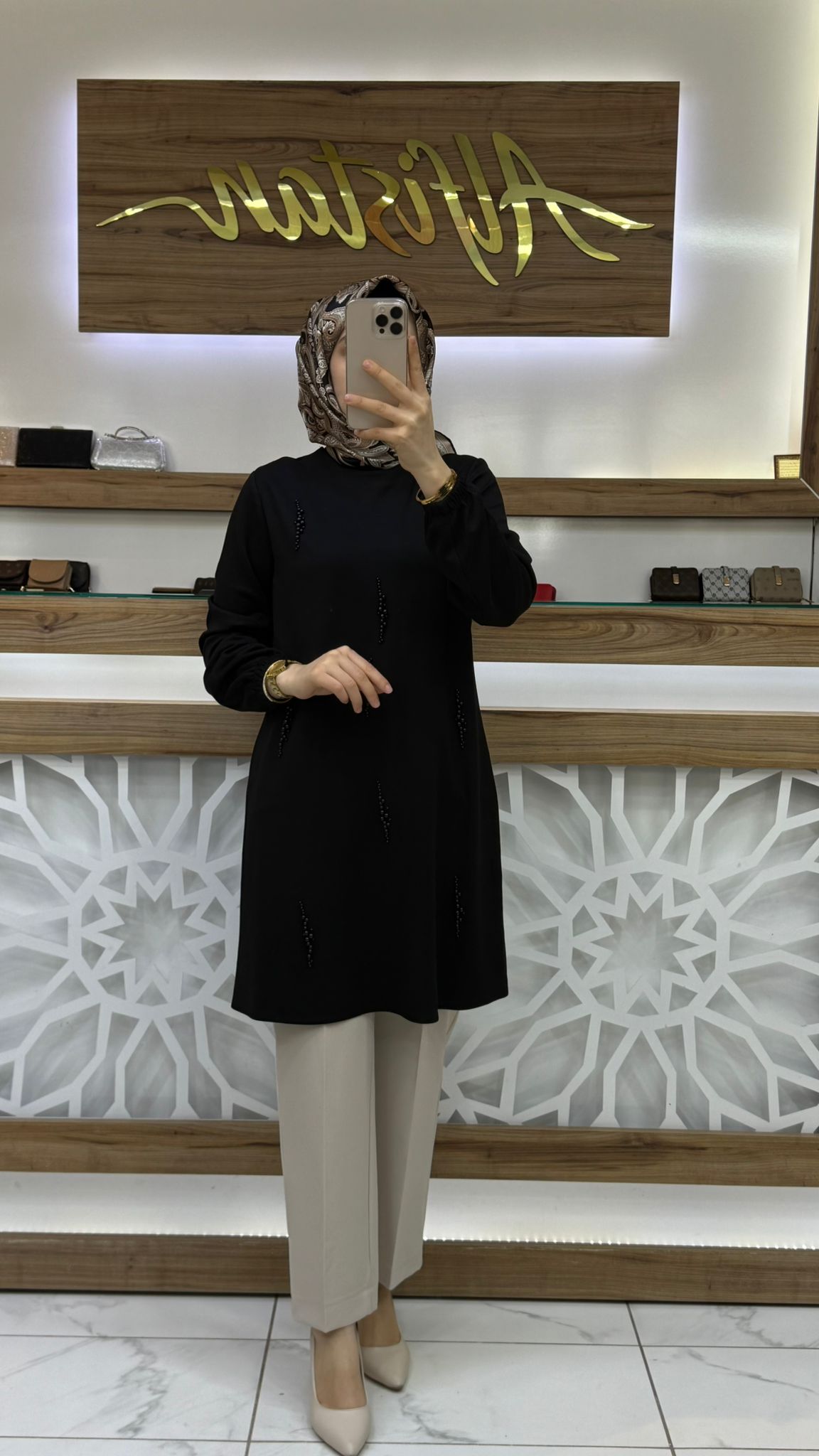 İnci Detaylı Tunik haya A1626