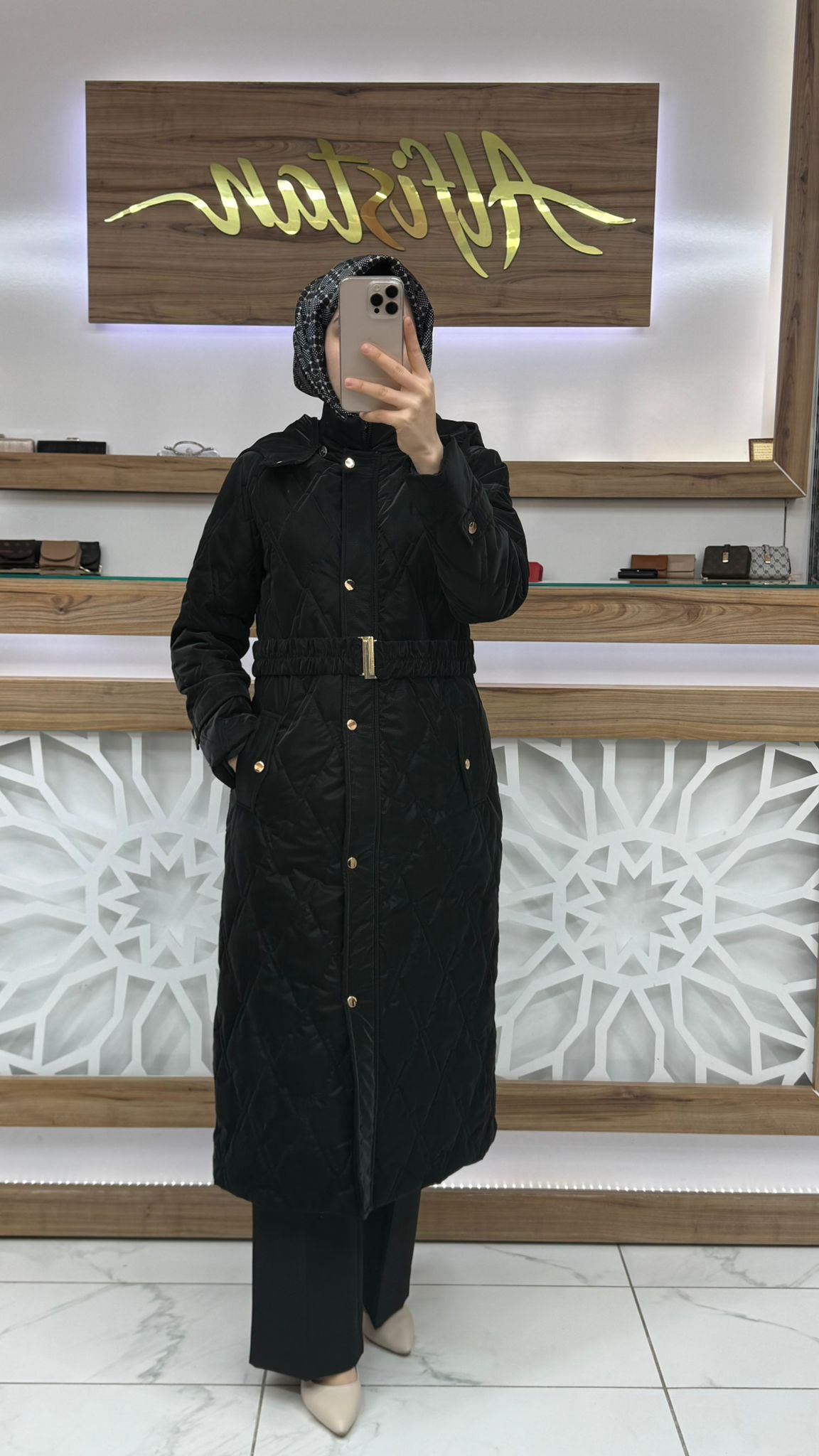 Beli Kemerli Kapitone Şişme Nova Kaban srm 1524