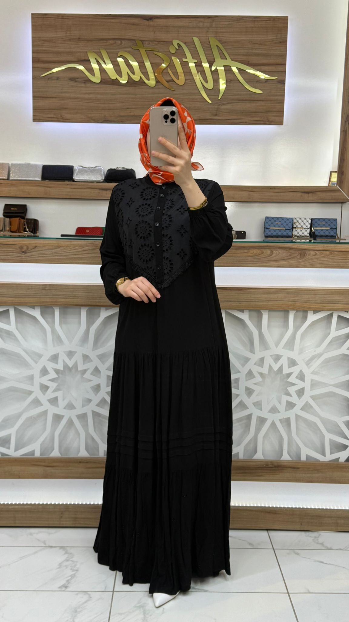 Fisto Detaylı Viskon Elbise 438