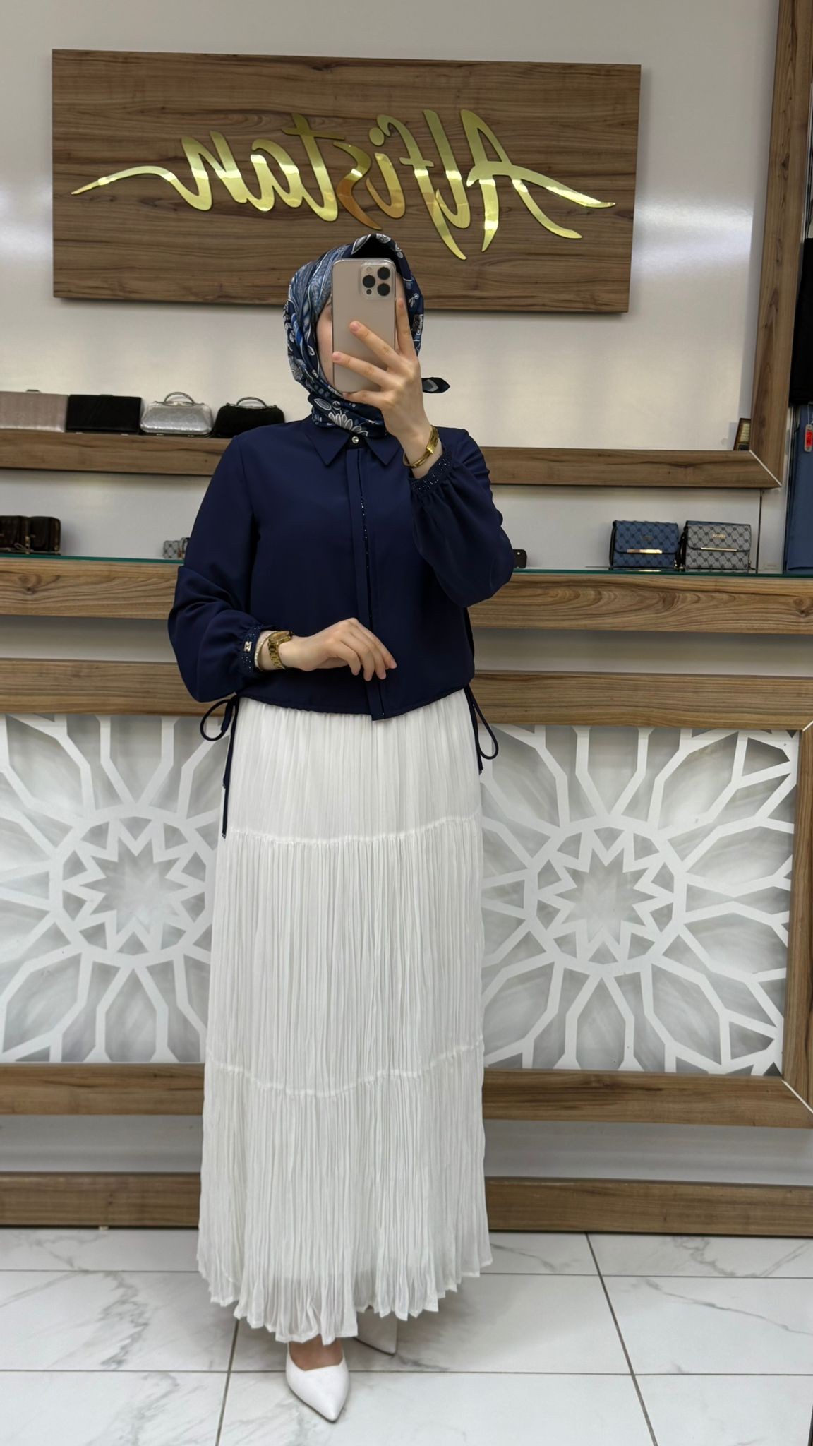 Şifon Astarlı Bürümcük Etek yrş 3334