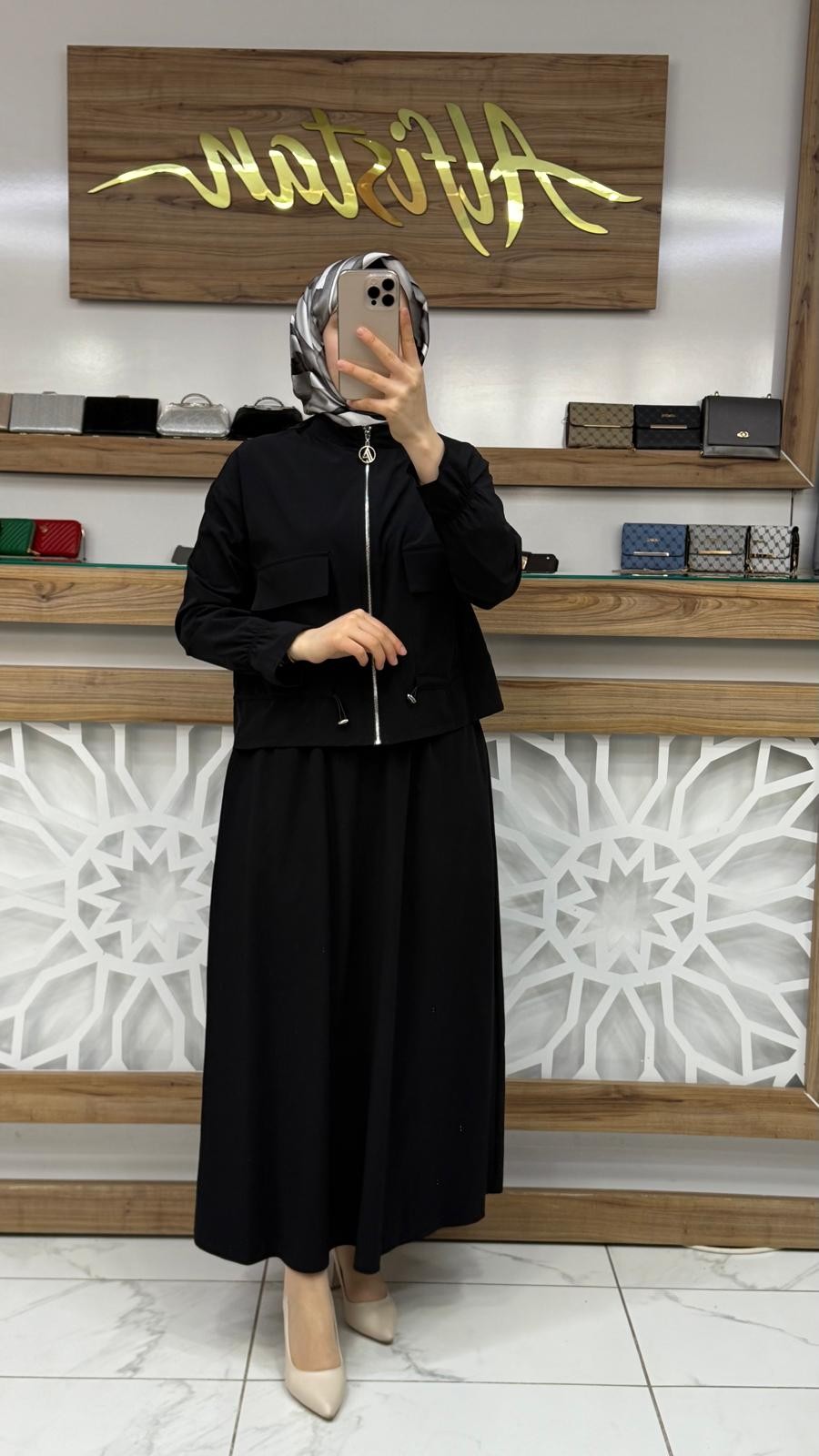 Cep Detaylı  Etekli İkİli Takım armn 25YT659