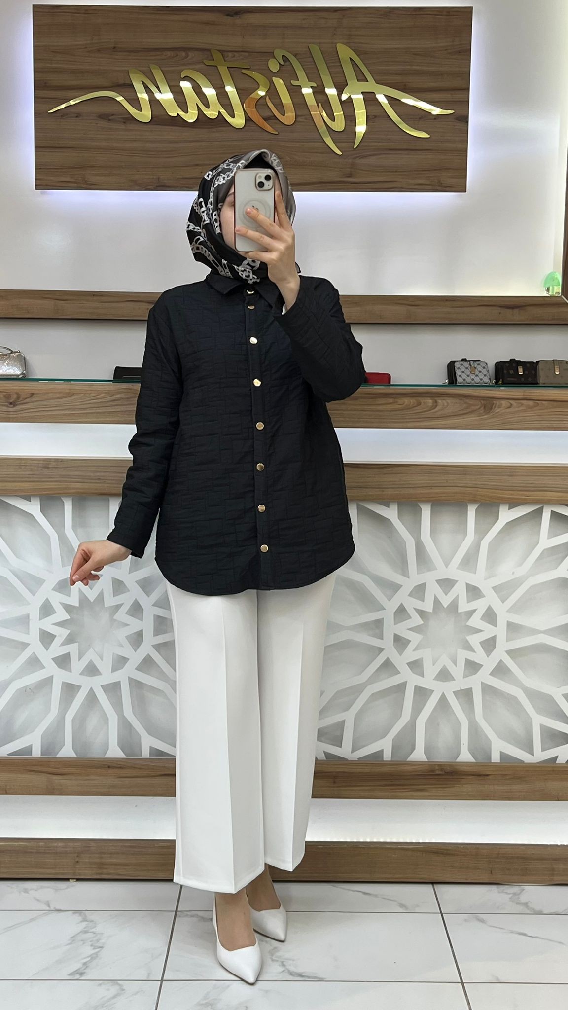 Kapitone Çıt  Çıtlı Ceket armine 25KT520