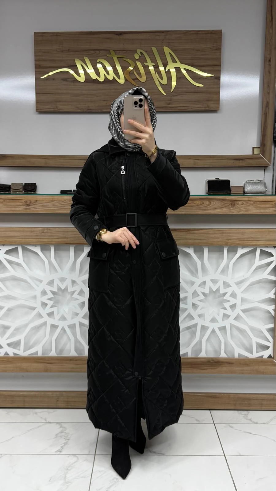 Kapüşonlu Kemerli  Mont ZÜHRE 13936