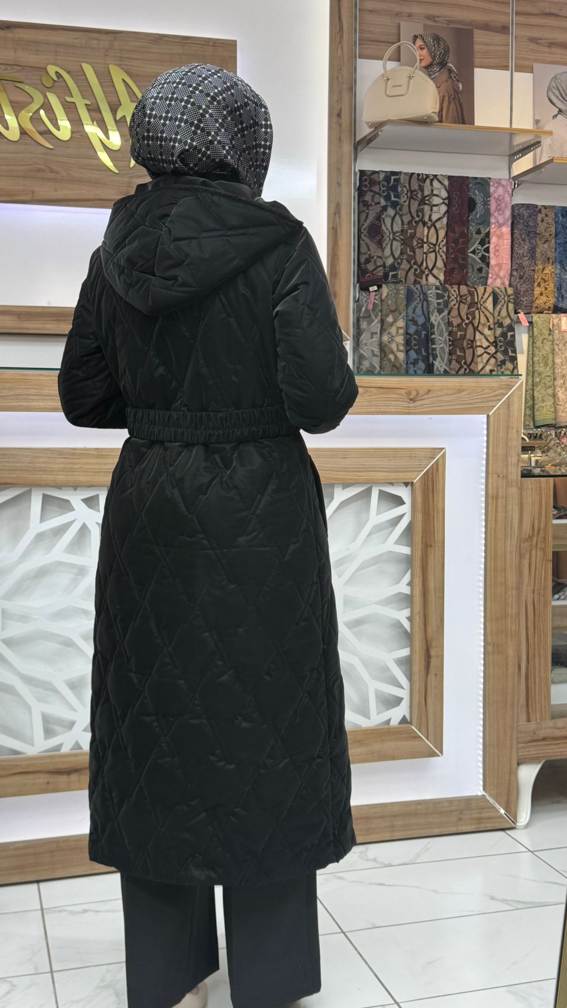 Beli Kemerli Kapitone Şişme Nova Kaban srm 1524