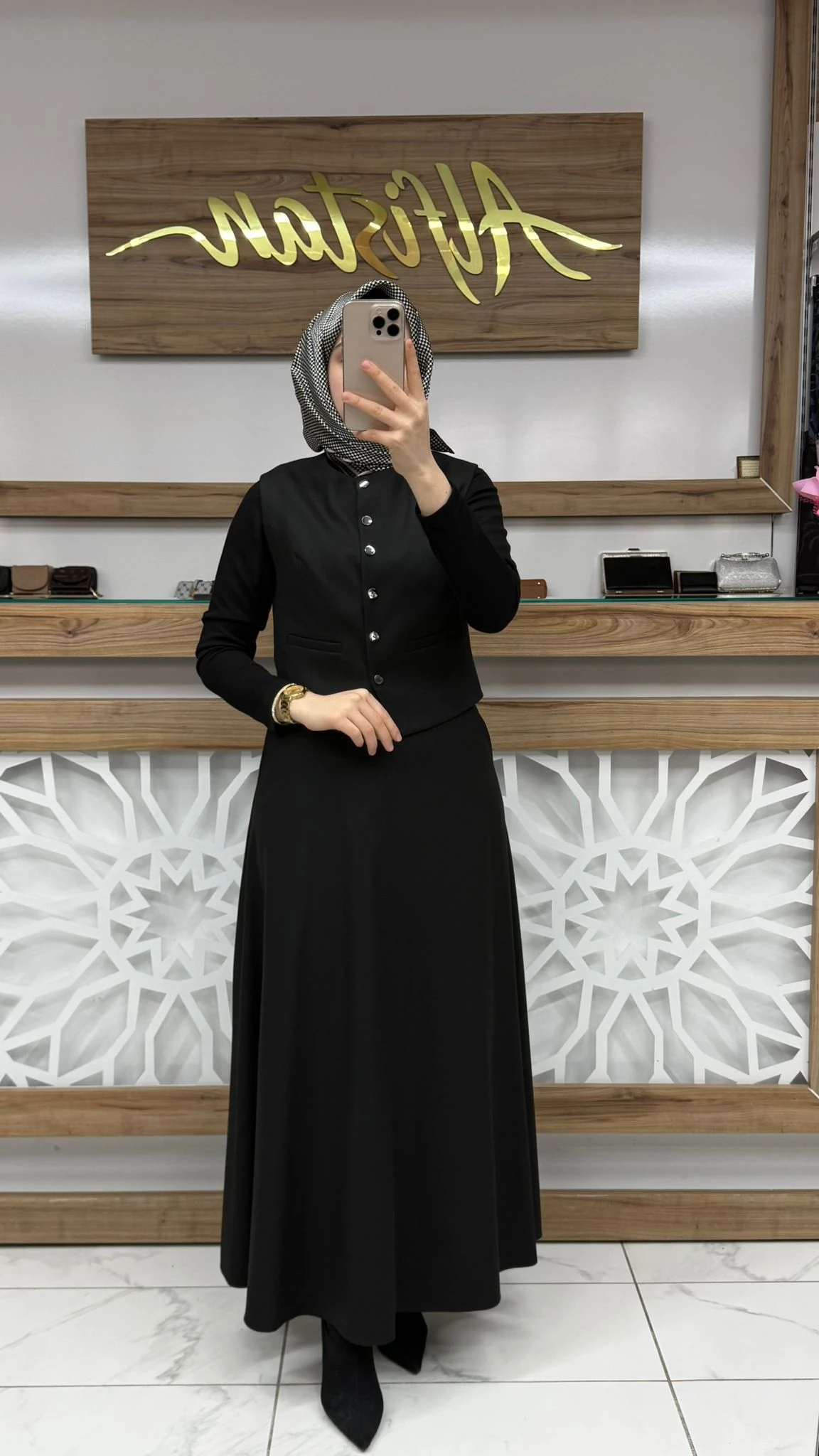Anna Üçl Takım ZÜHRE TK-1355 - siyah