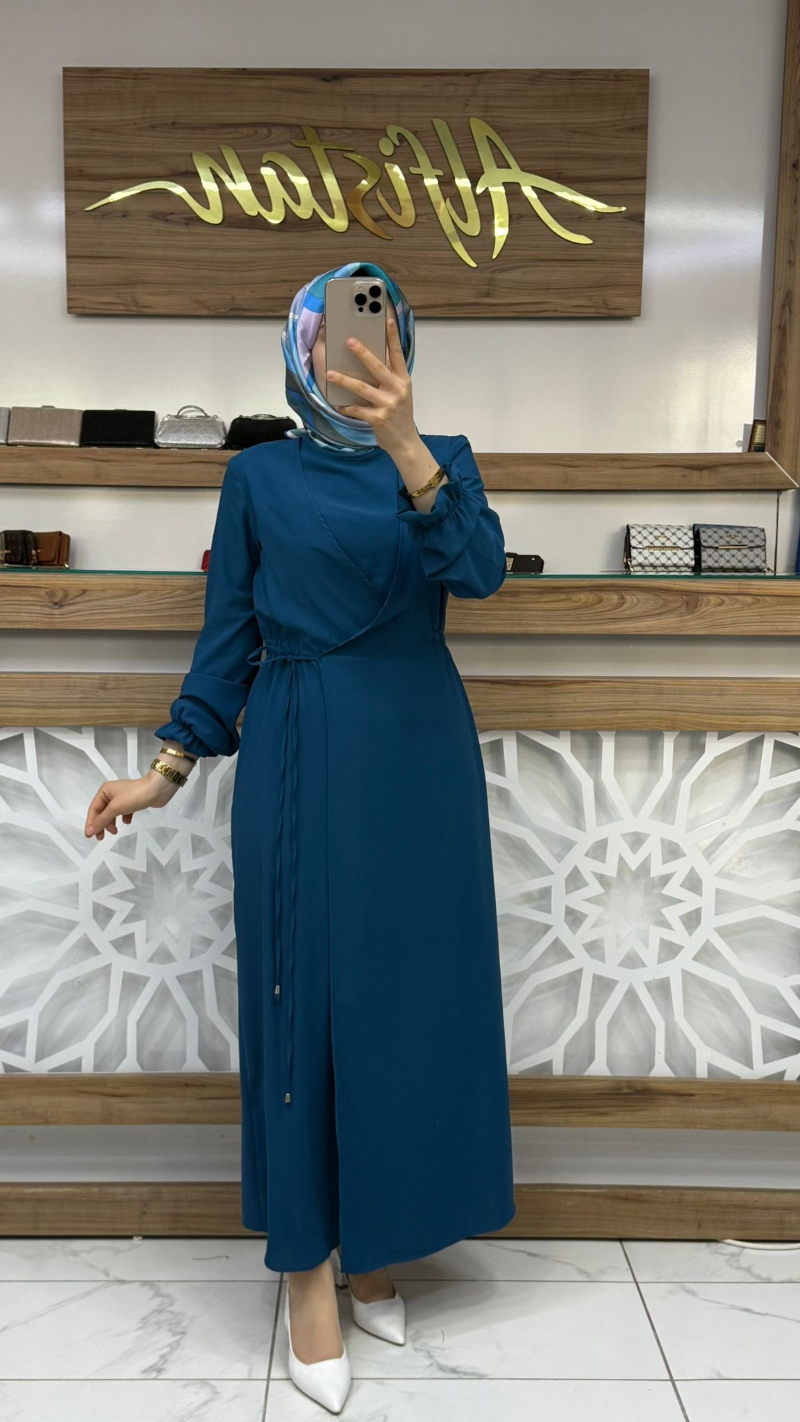 Bağlamalı Kadın Tesettür Elbise armn 25YT944 