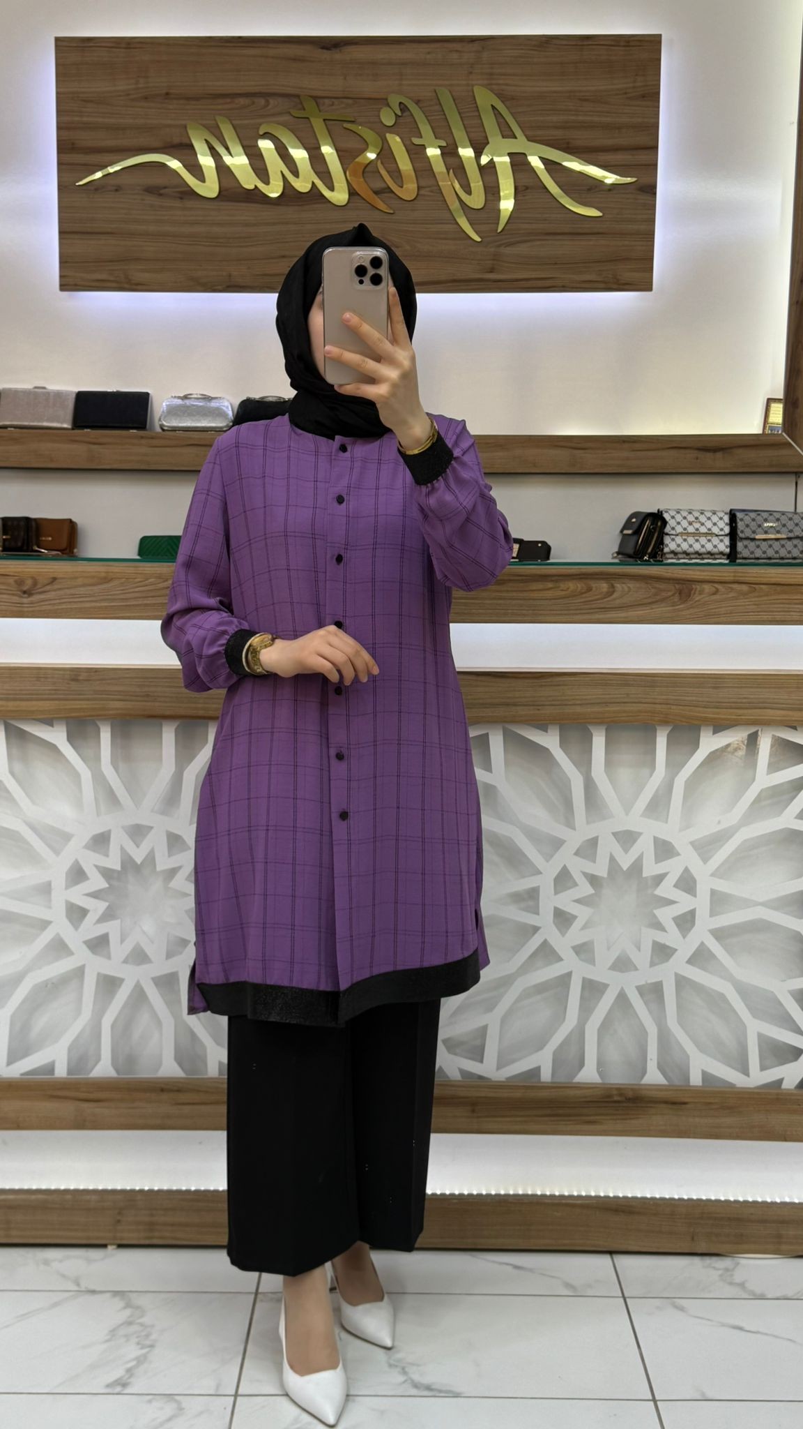 Qetenn SİM RİBANALI EKOSE TUNİK 2905