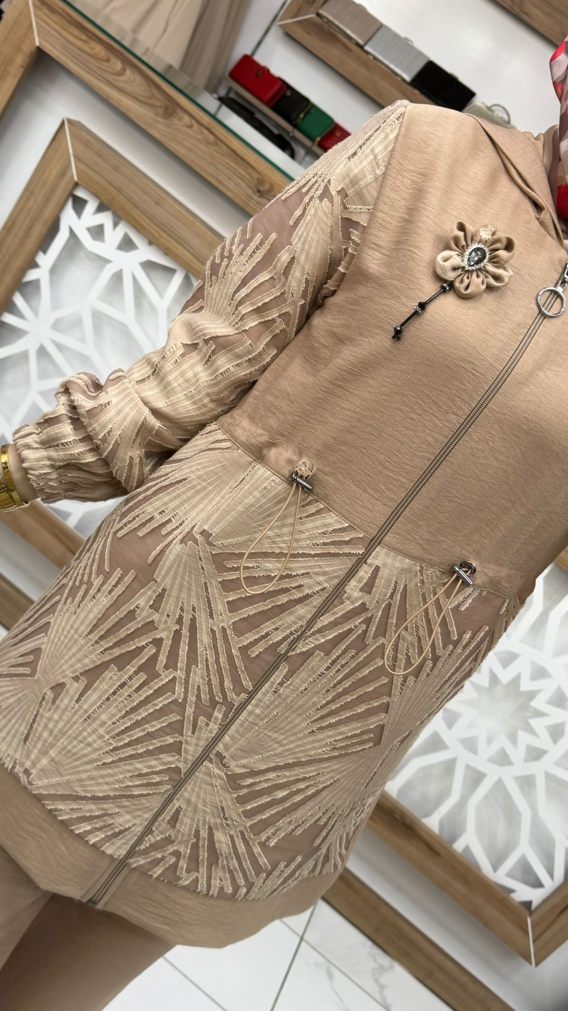 Bronşlu Pantolonlu Kadın İkili Takım dms 1008