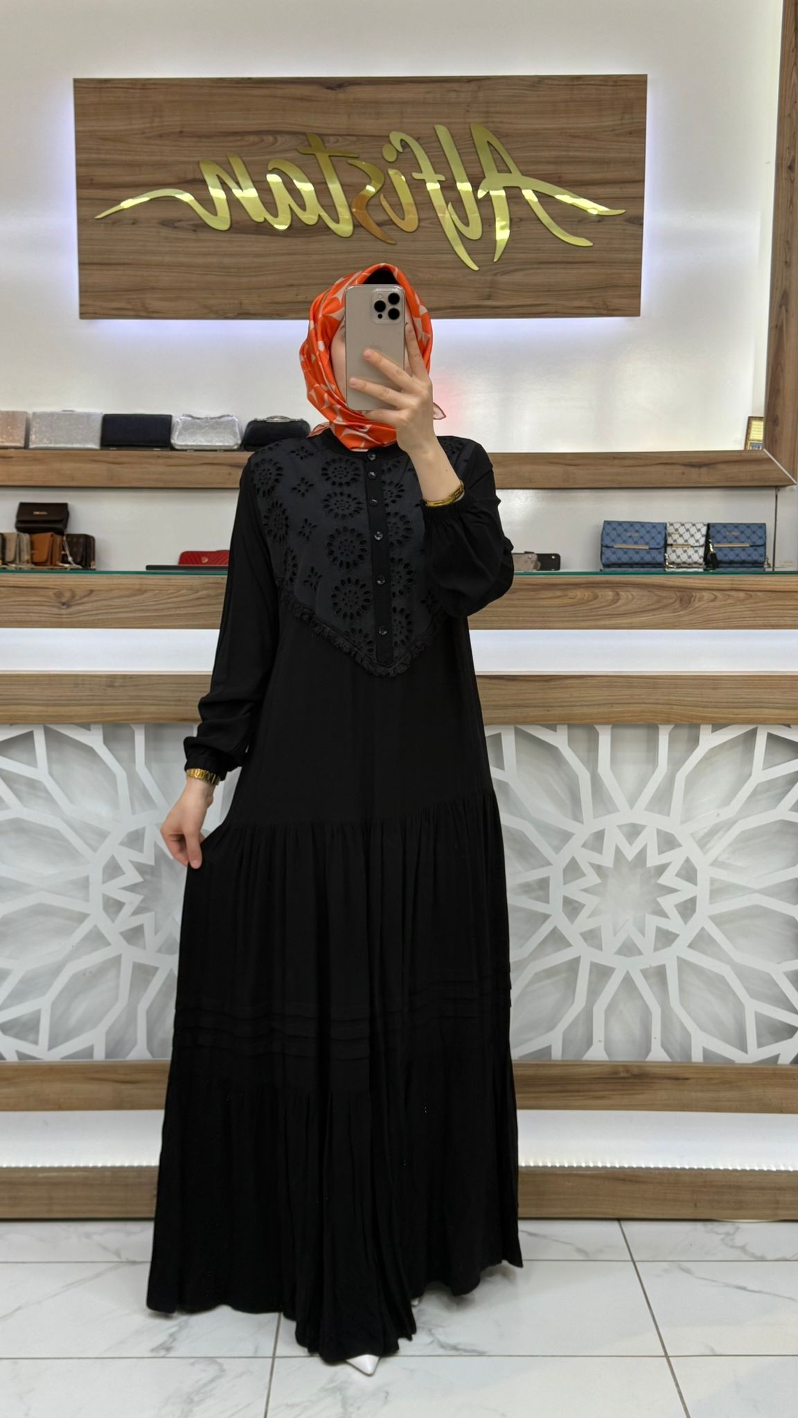 Fisto Detaylı Viskon Elbise 438
