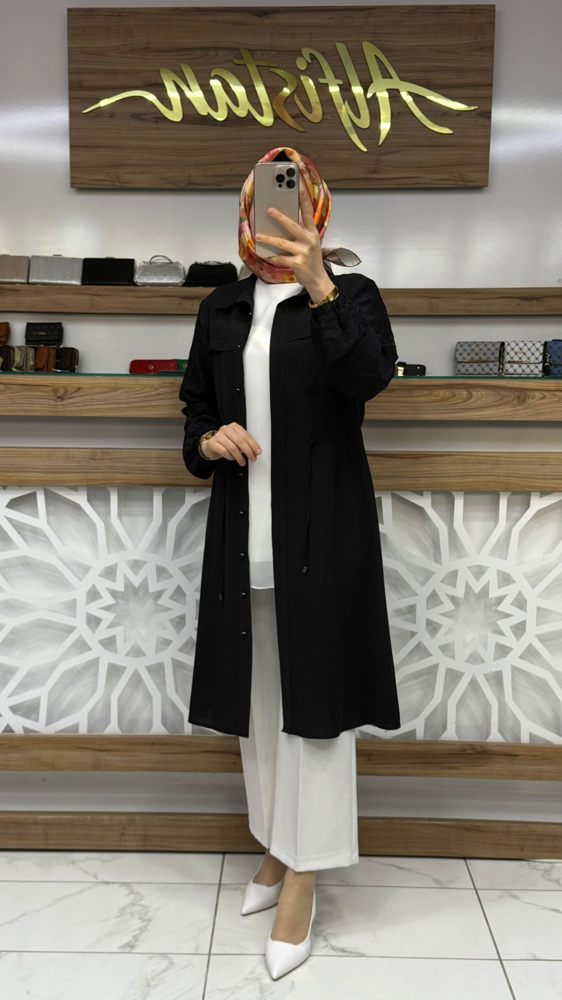 Yakma Jakar Garnili Bağlamalı Giy Çık Tunik SİYAH qtn 2944