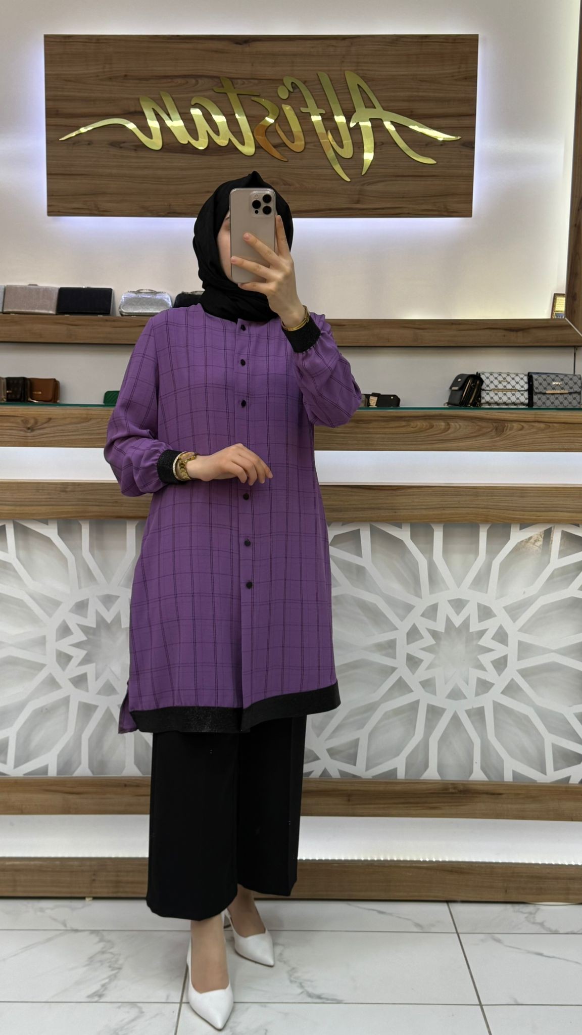 Qetenn SİM RİBANALI EKOSE TUNİK 2905
