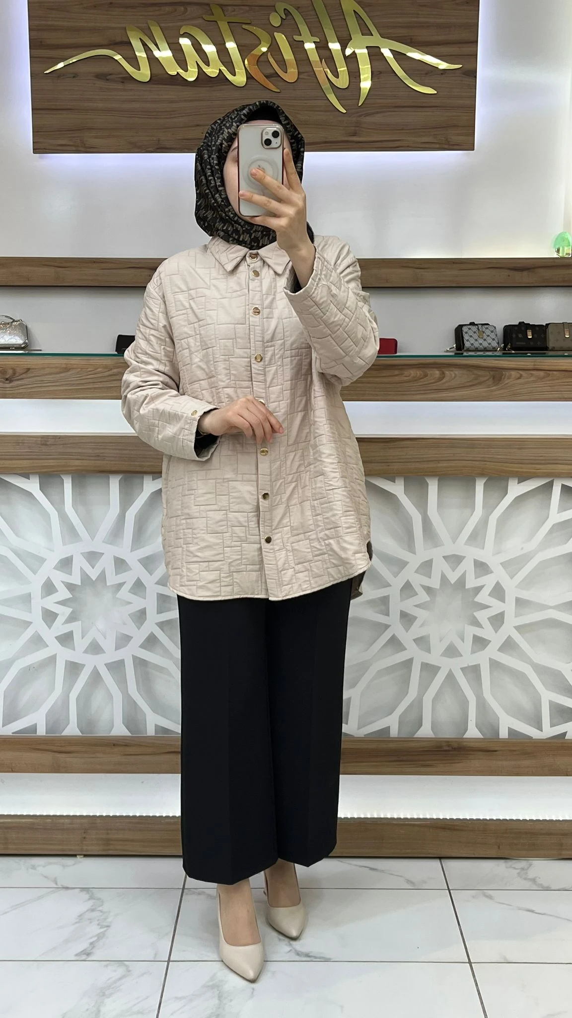 Kapitone Çıt  Çıtlı Ceket armine 25KT520