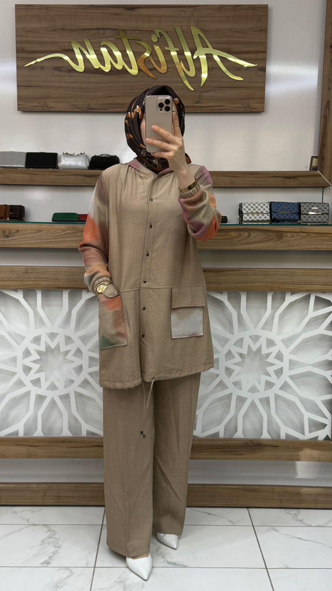 File Detaylı Pantolonlu İkili Takım çnrö 2051