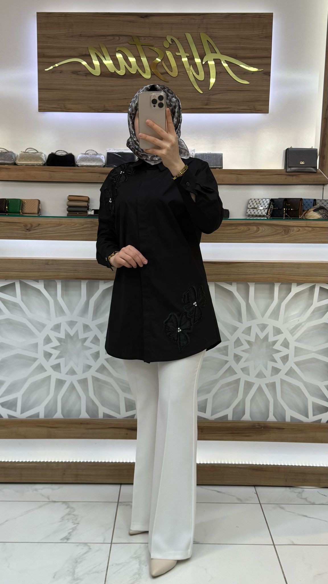 Çiçek Detaylı Gömlek armn 25YT312